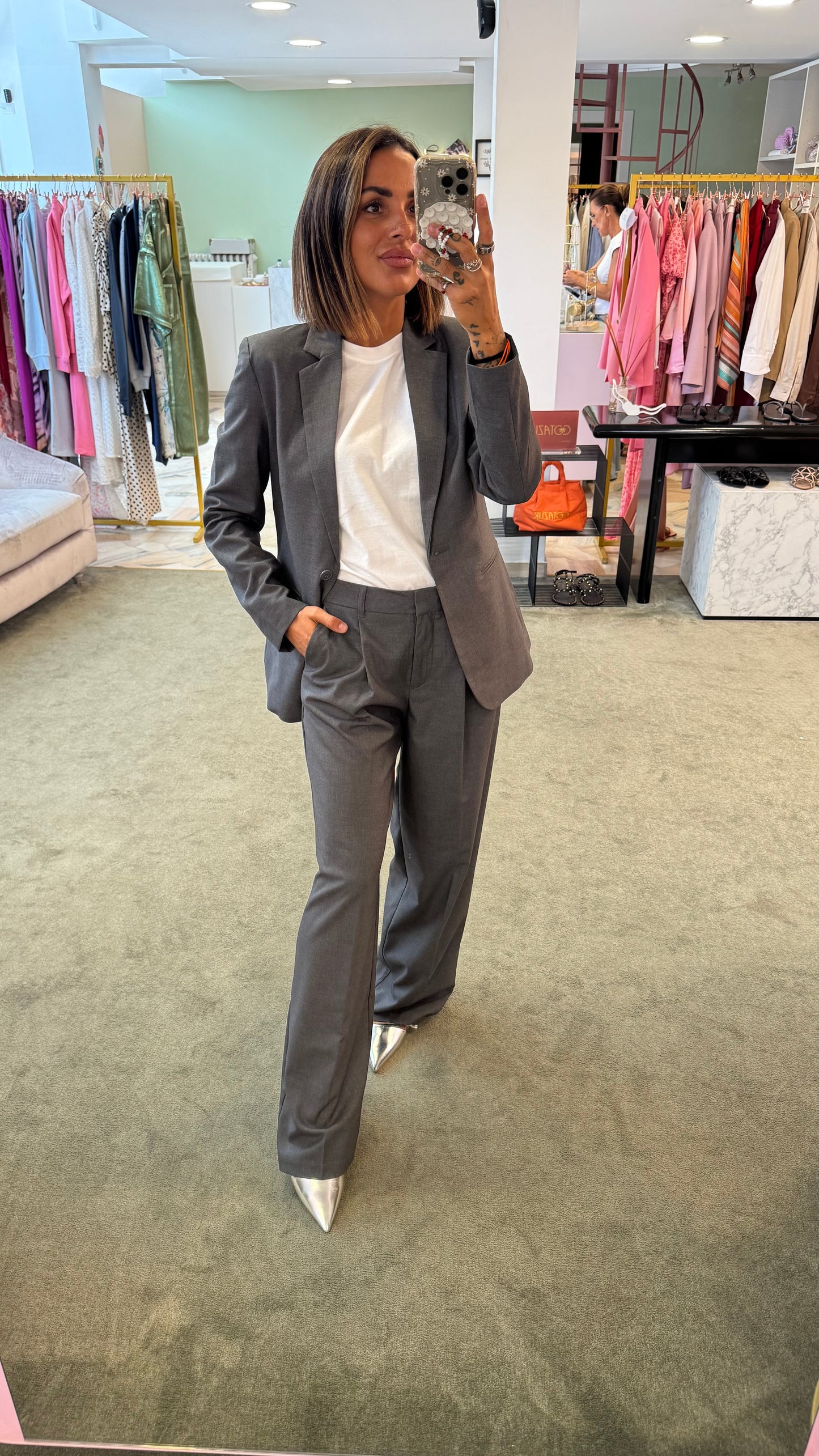 Blazer ellis grigio slim jx
