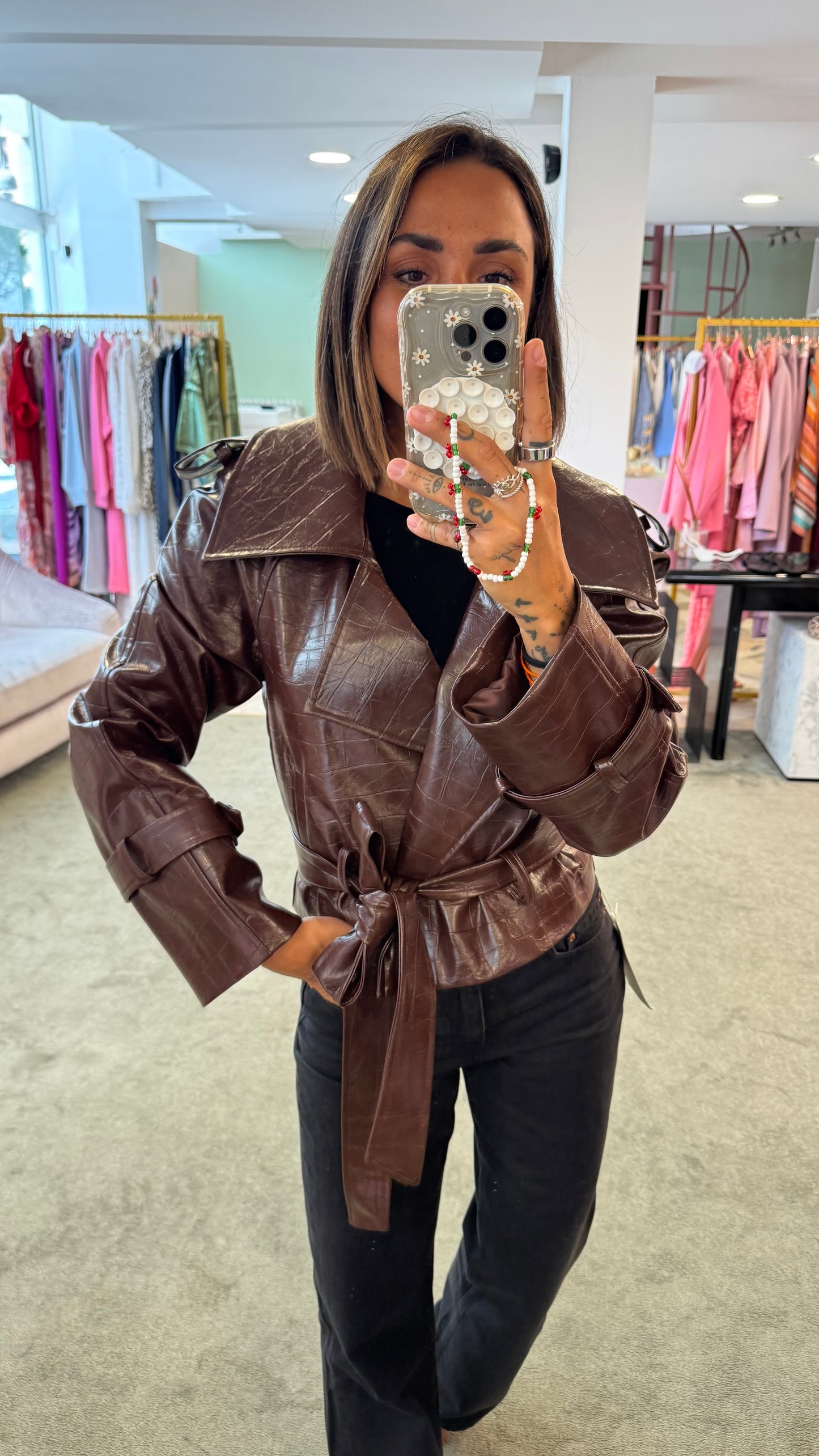 Trench crop marrone crocco Actualee