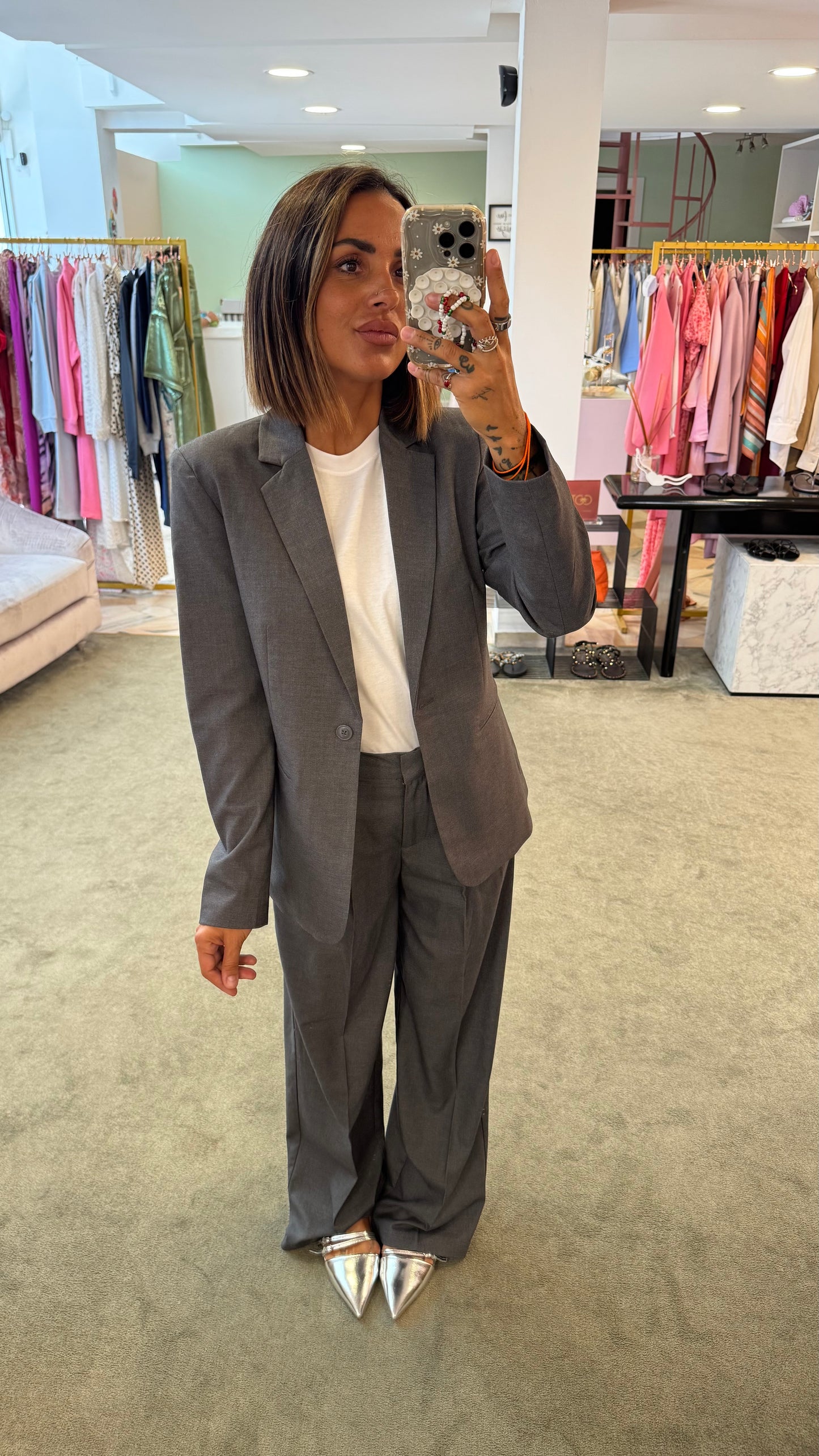 Blazer ellis grigio slim jx