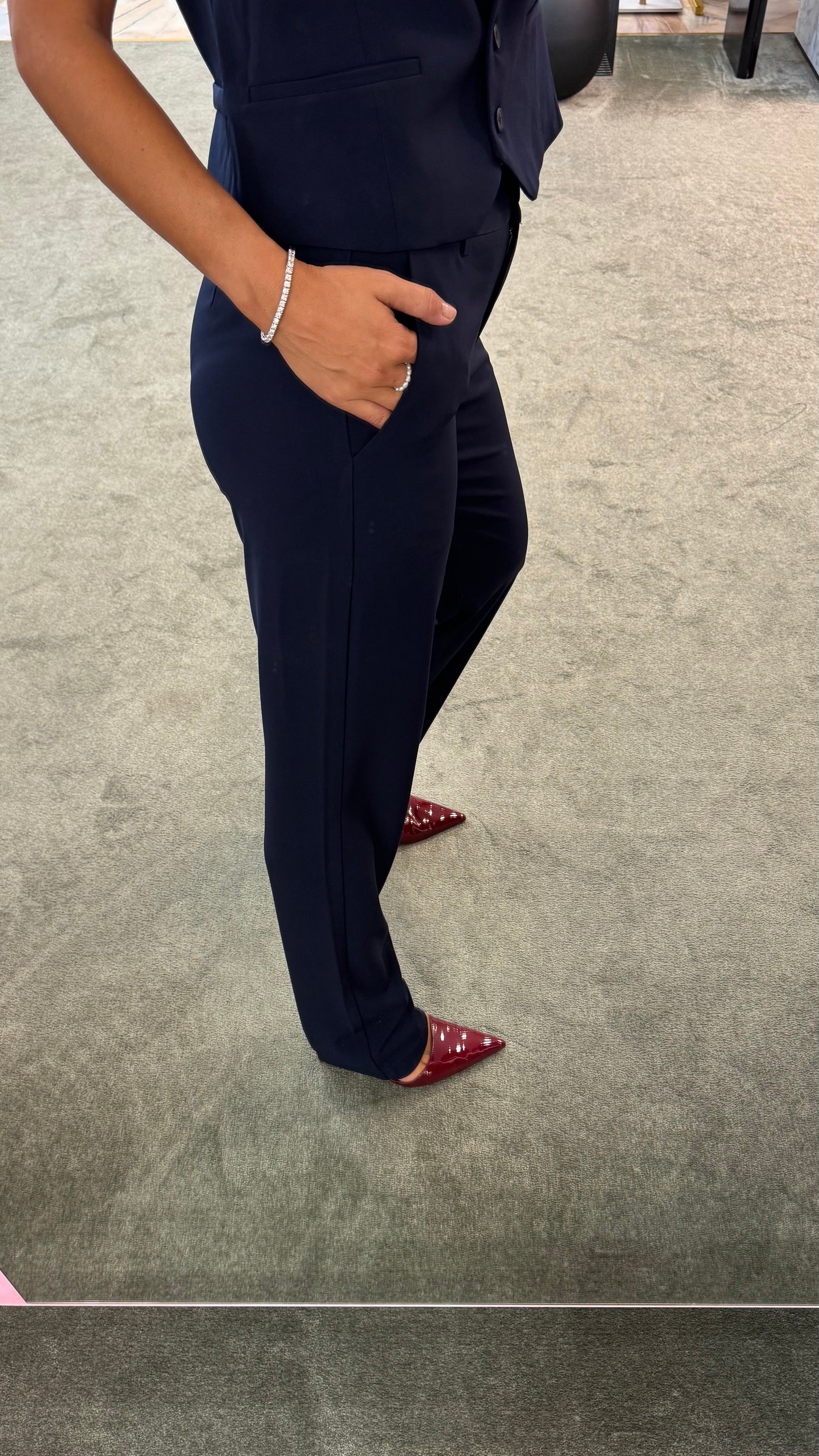 Pantaloni blu notte cigarette ay