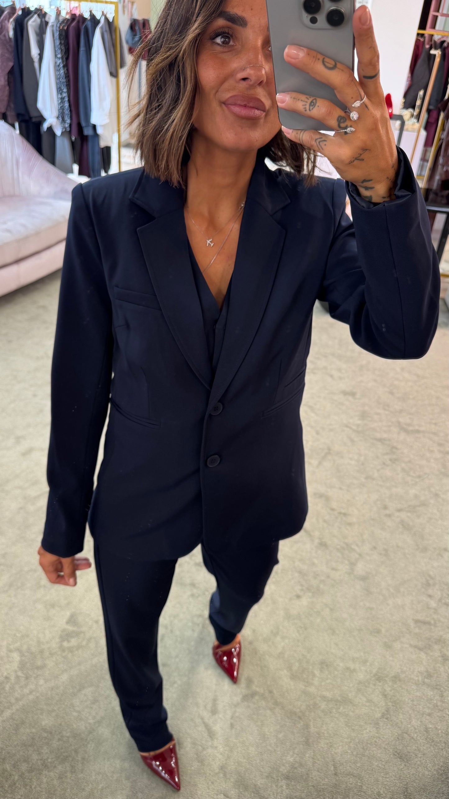 Blazer blu notte slim ay