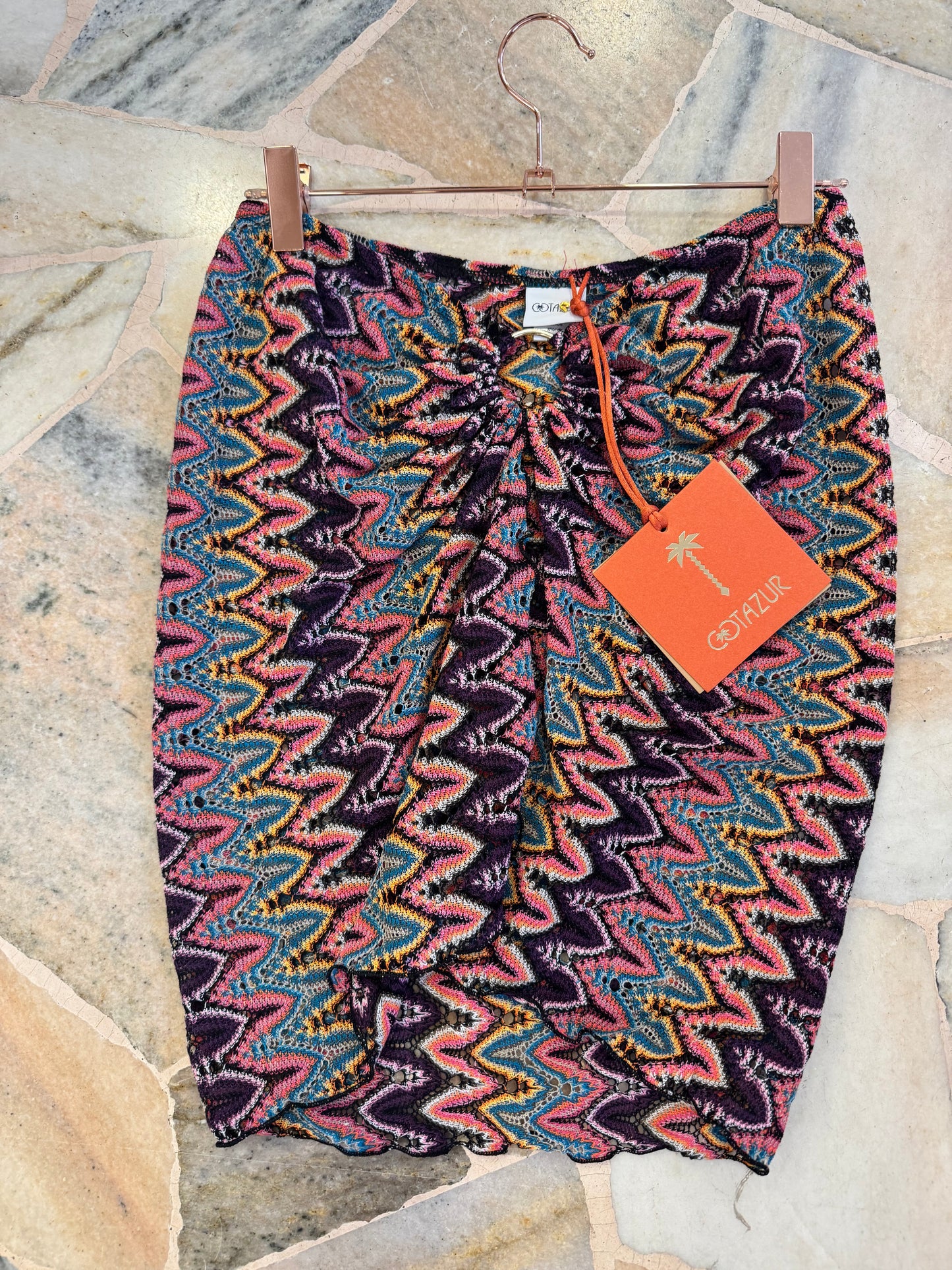 Gonna pareo in maglia fantasia missoni Cotazur