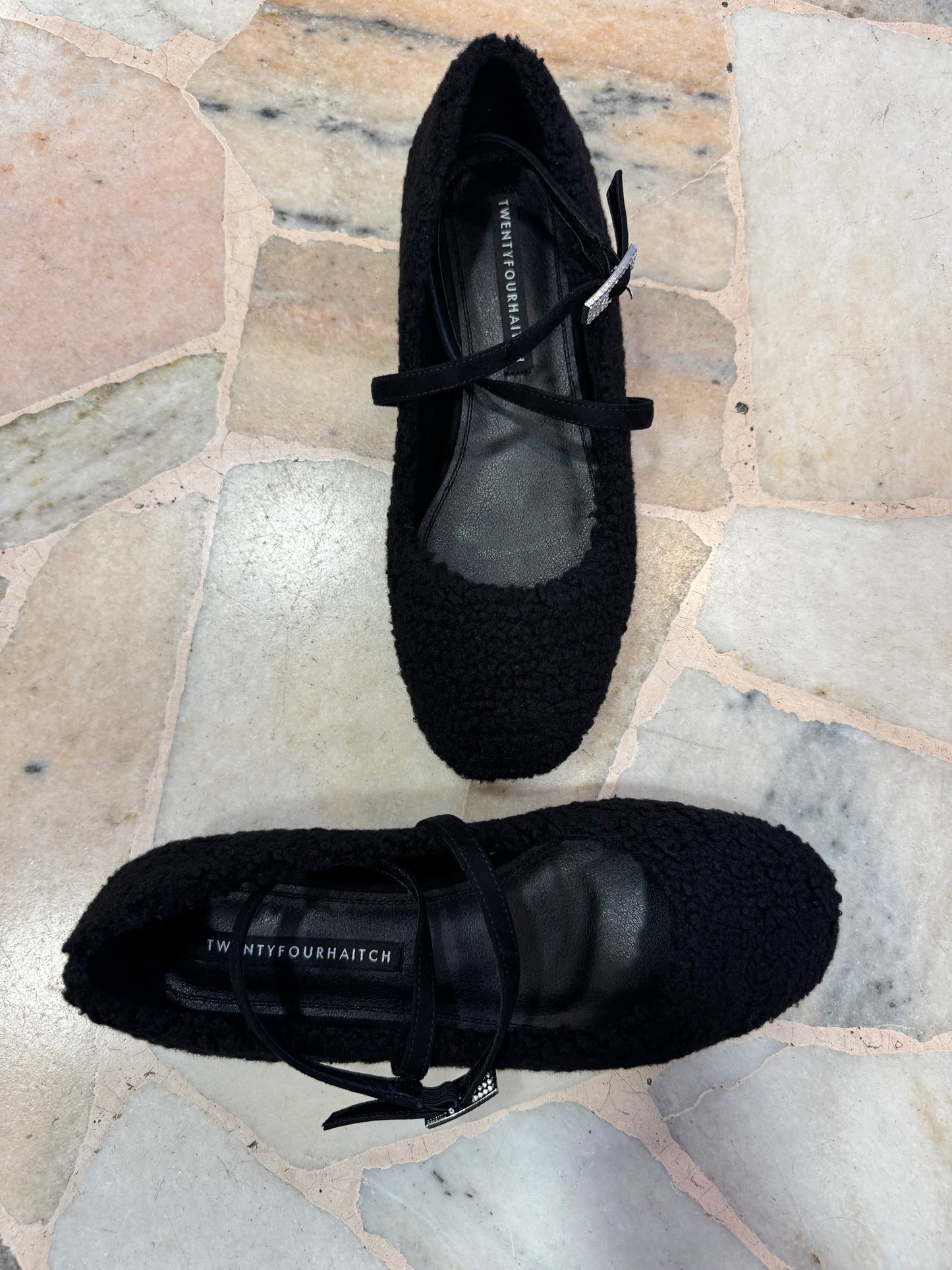 Ballerina teddy nera con cinturini tw