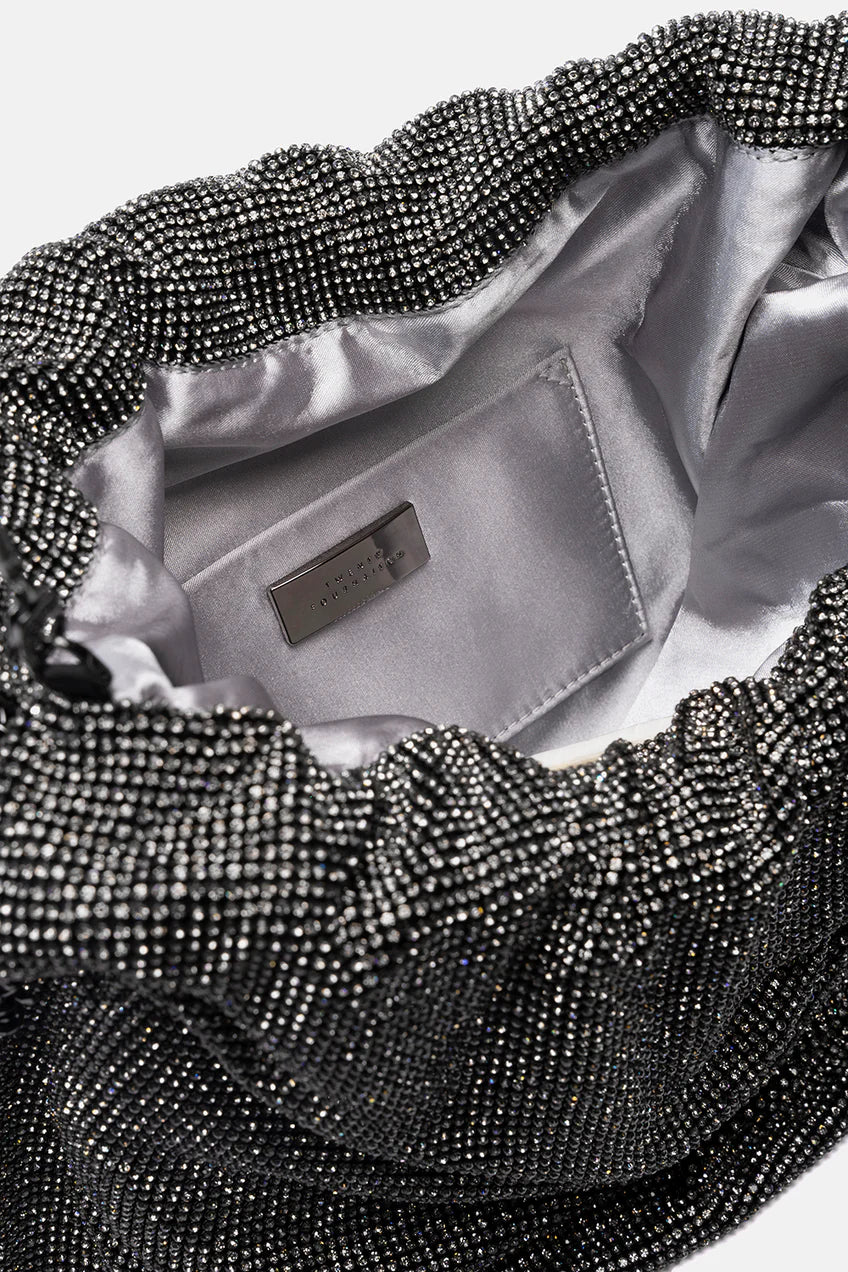 Borsa sacchetto bahira grigia crystal