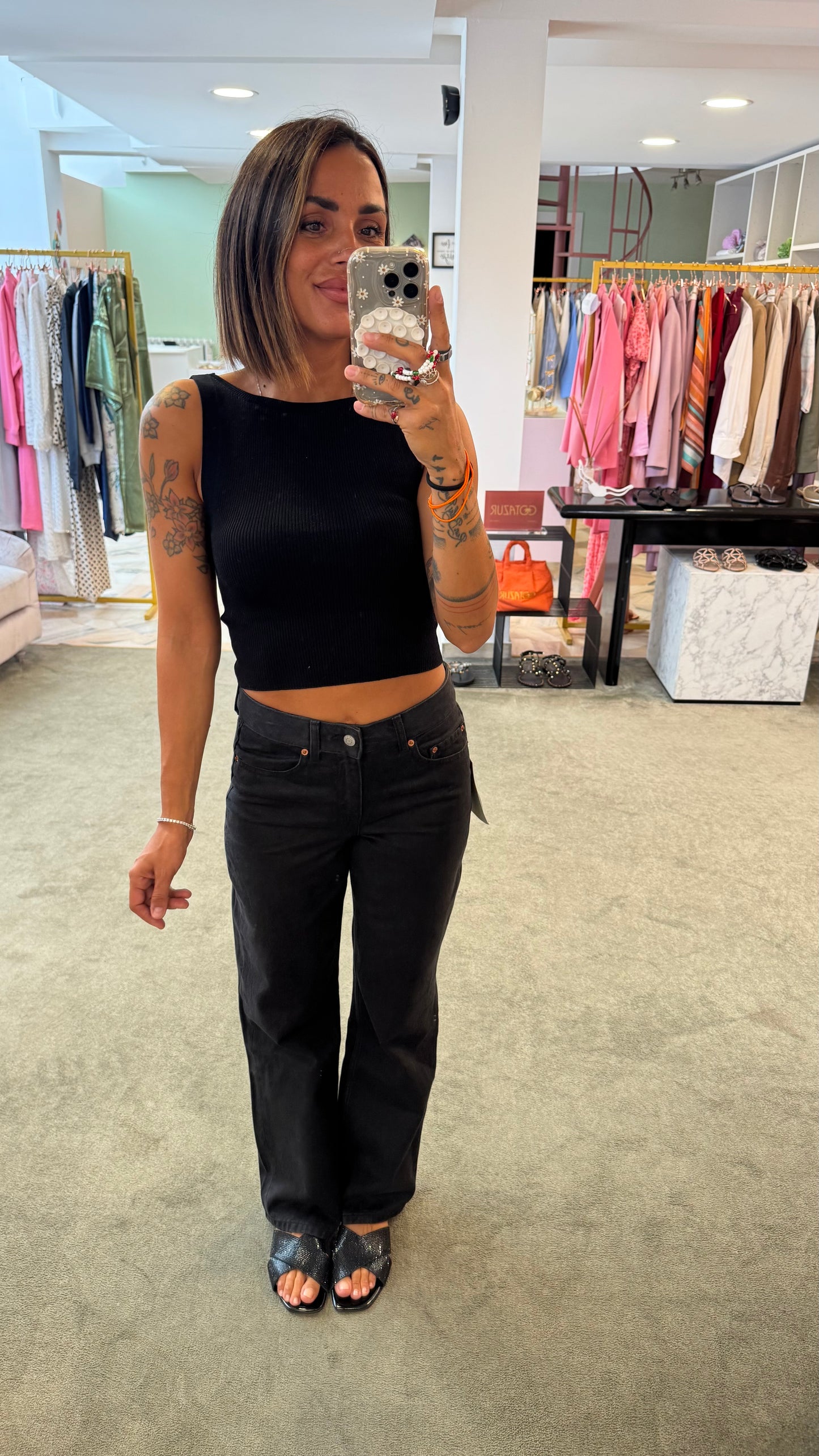 Jeans seville nero straight jx