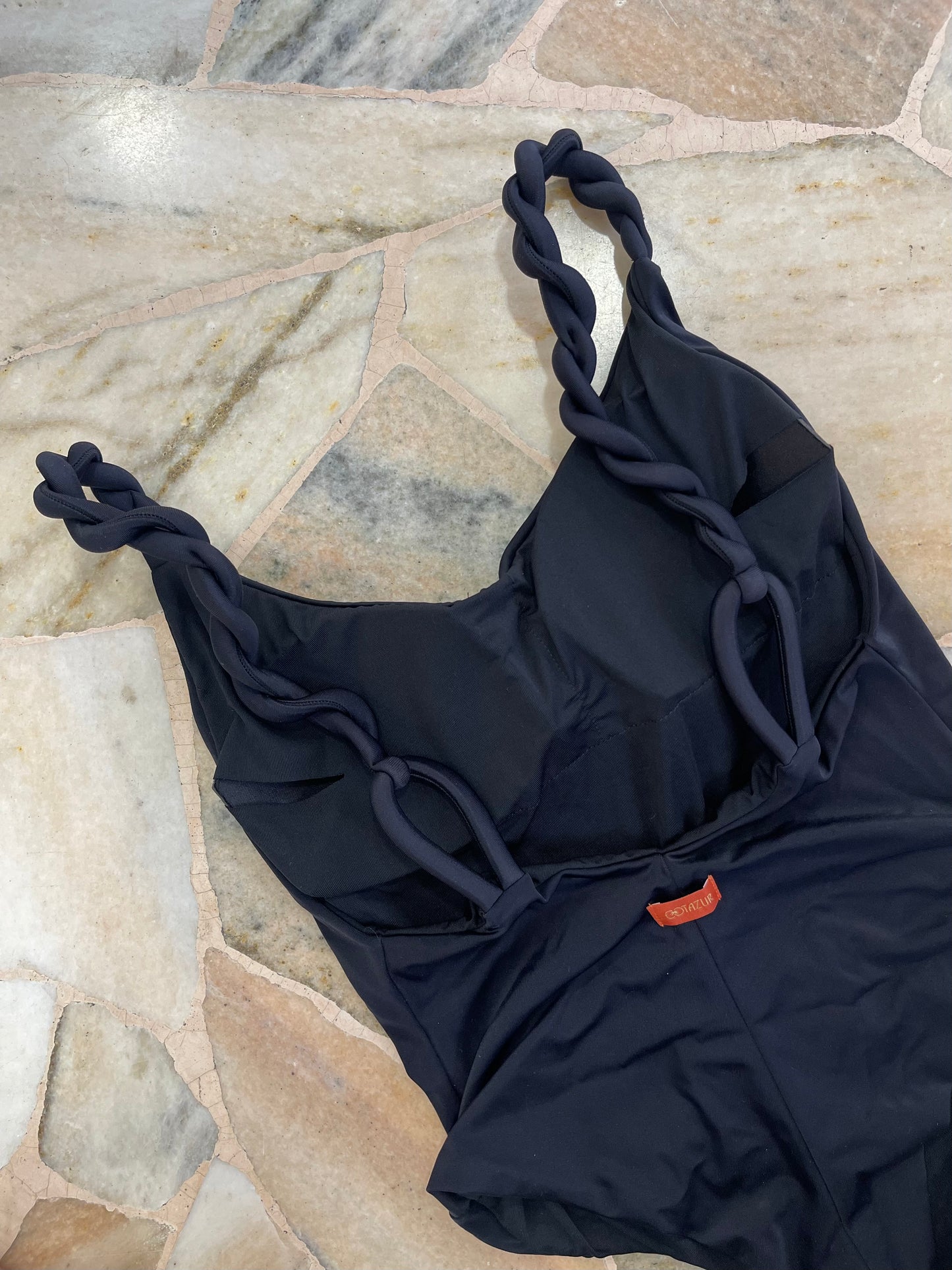 Costume intero nero torchon Cotazur