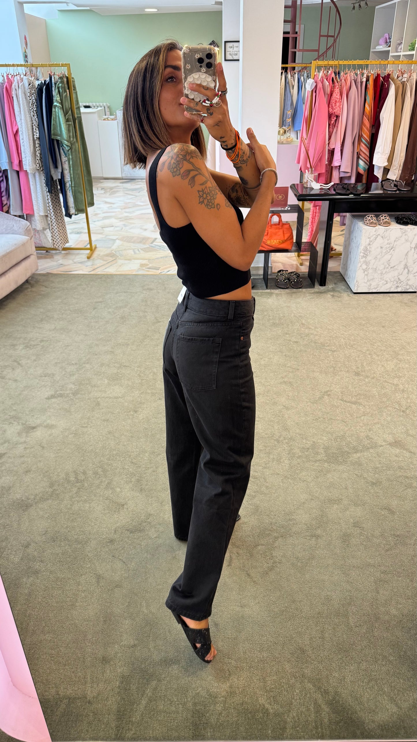 Jeans seville nero straight jx