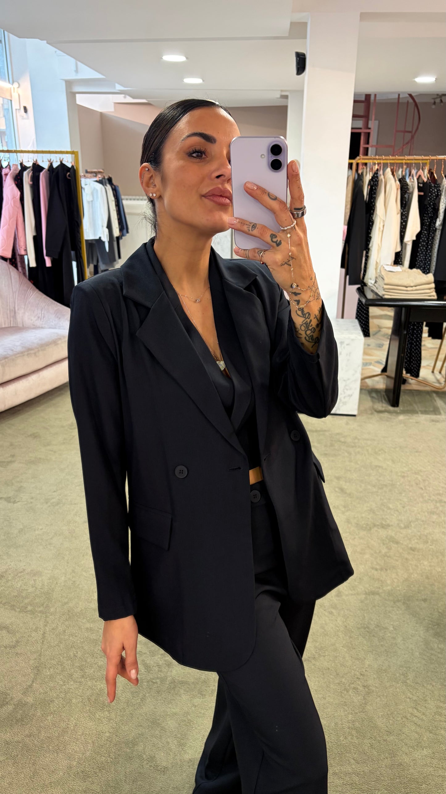 Blazer doppiopetto blu notte ay