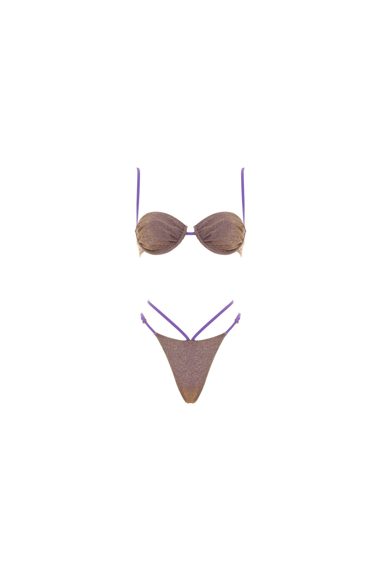 Bikini ferretto glicine lurex Matinée