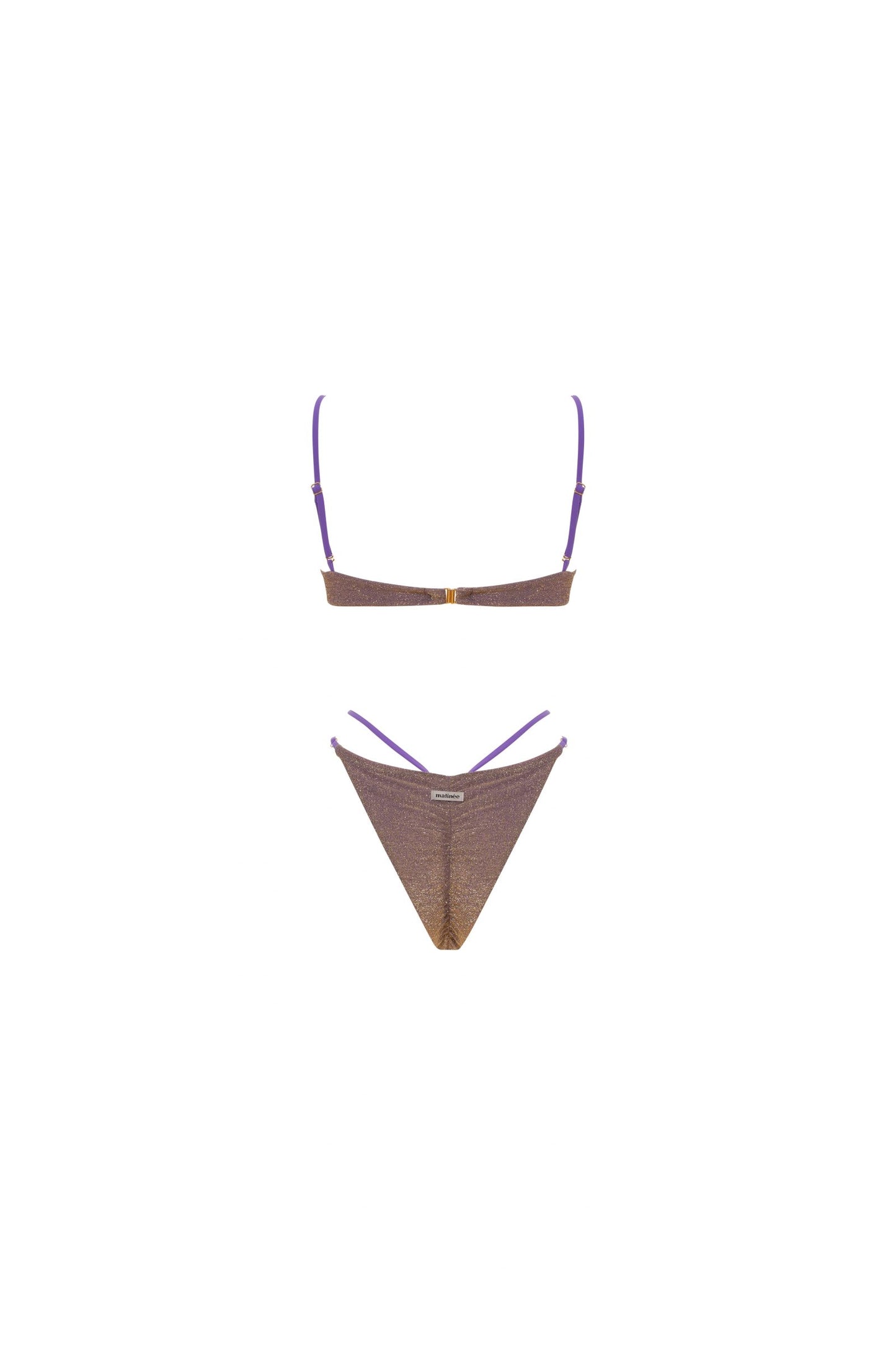 Bikini ferretto glicine lurex Matinée