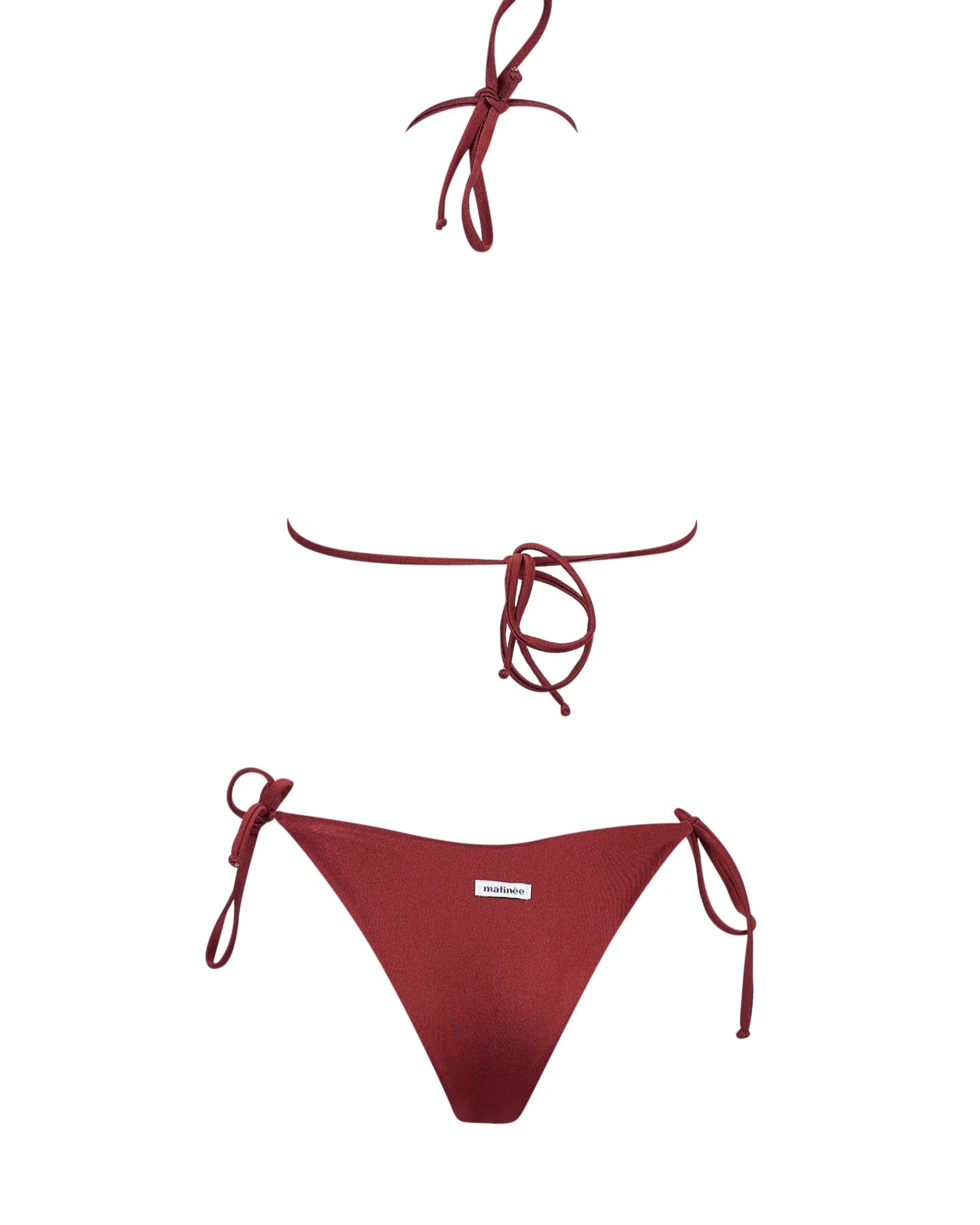 Bikini triangolo bordeaux Matinée