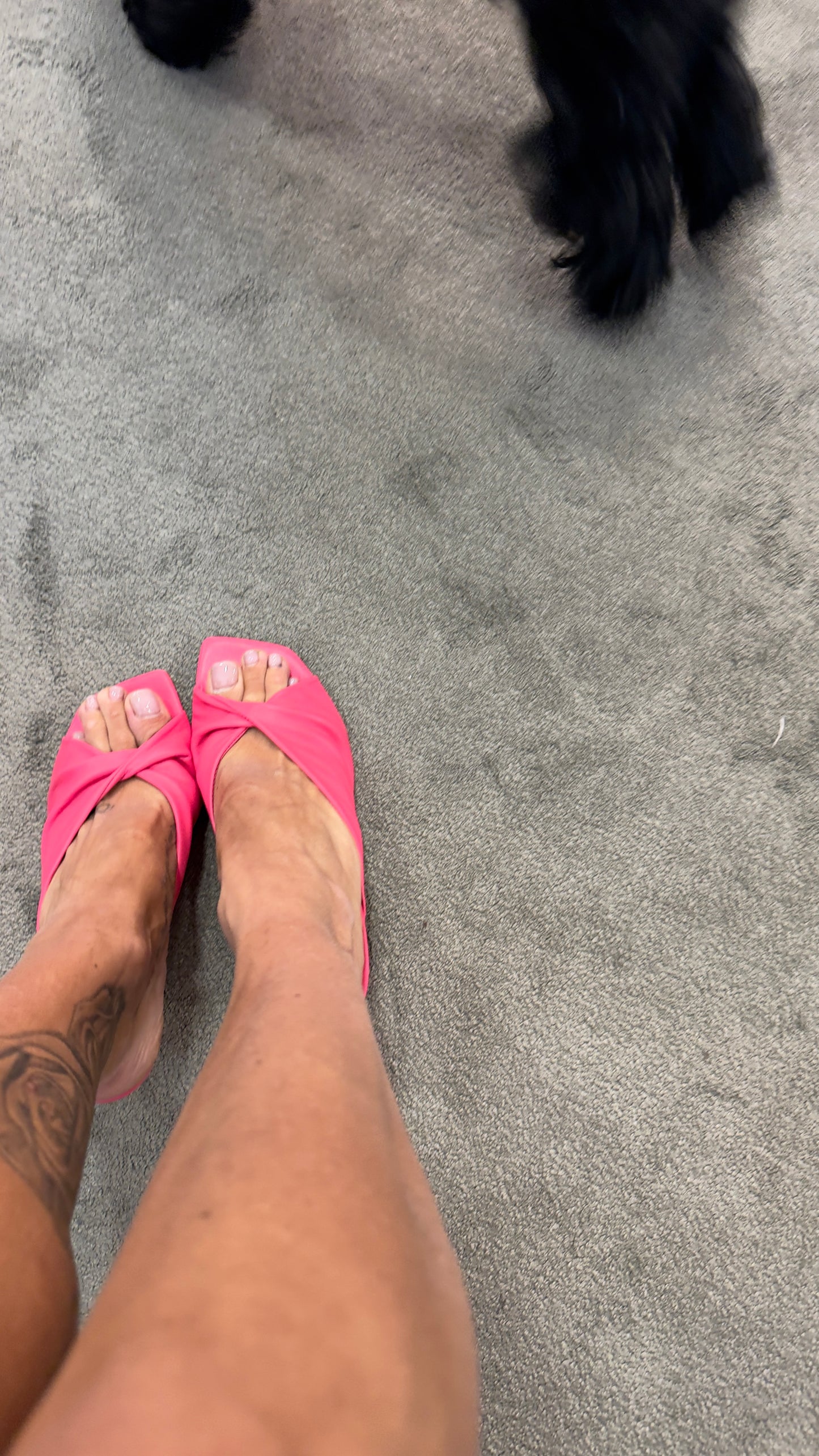 Ciabattina mules rosa fucsia nodo