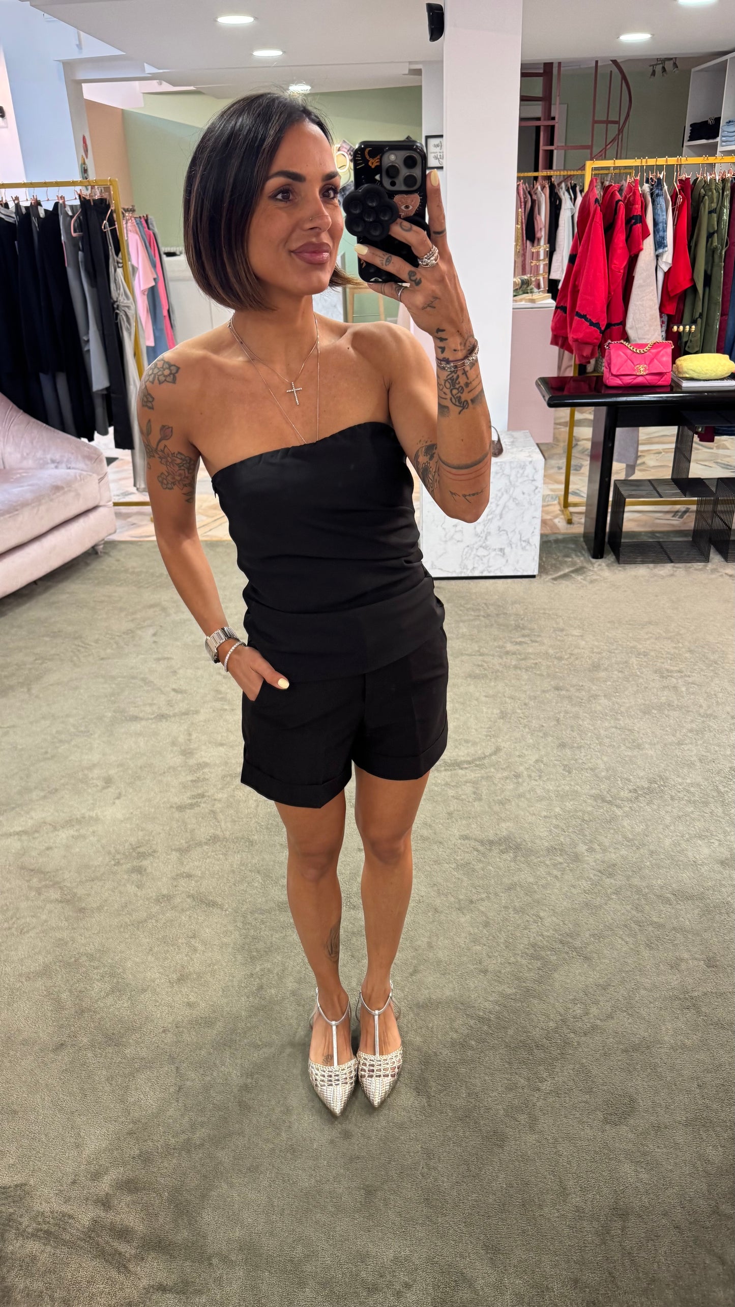 Shorts nero classico jx