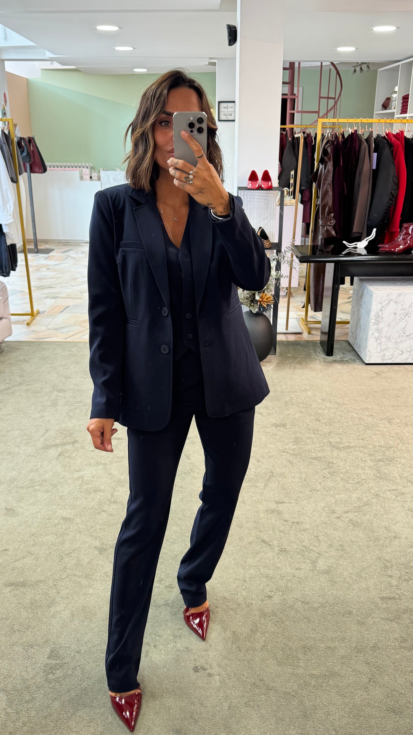 Pantaloni blu notte cigarette ay