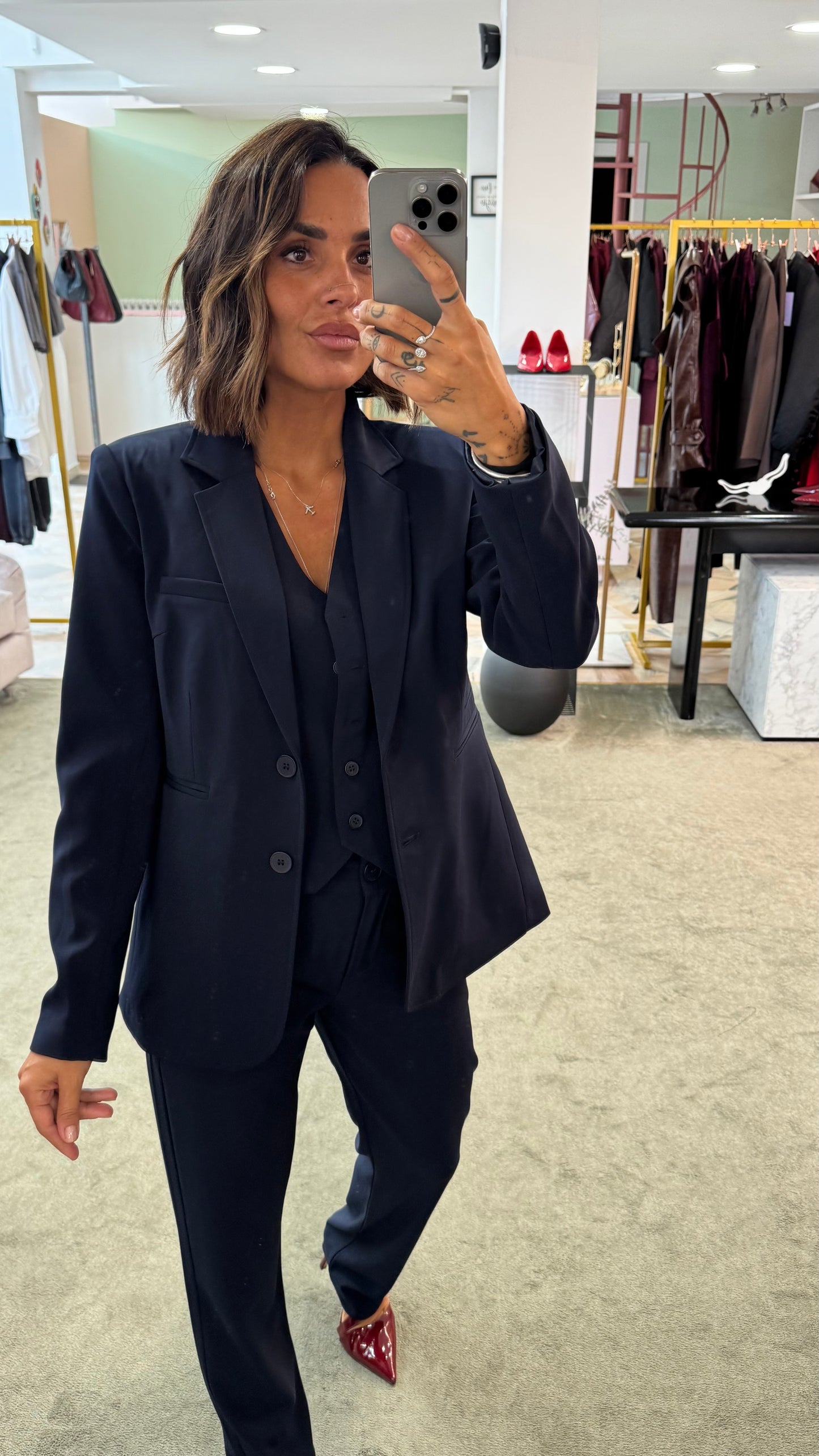 Blazer blu notte slim ay