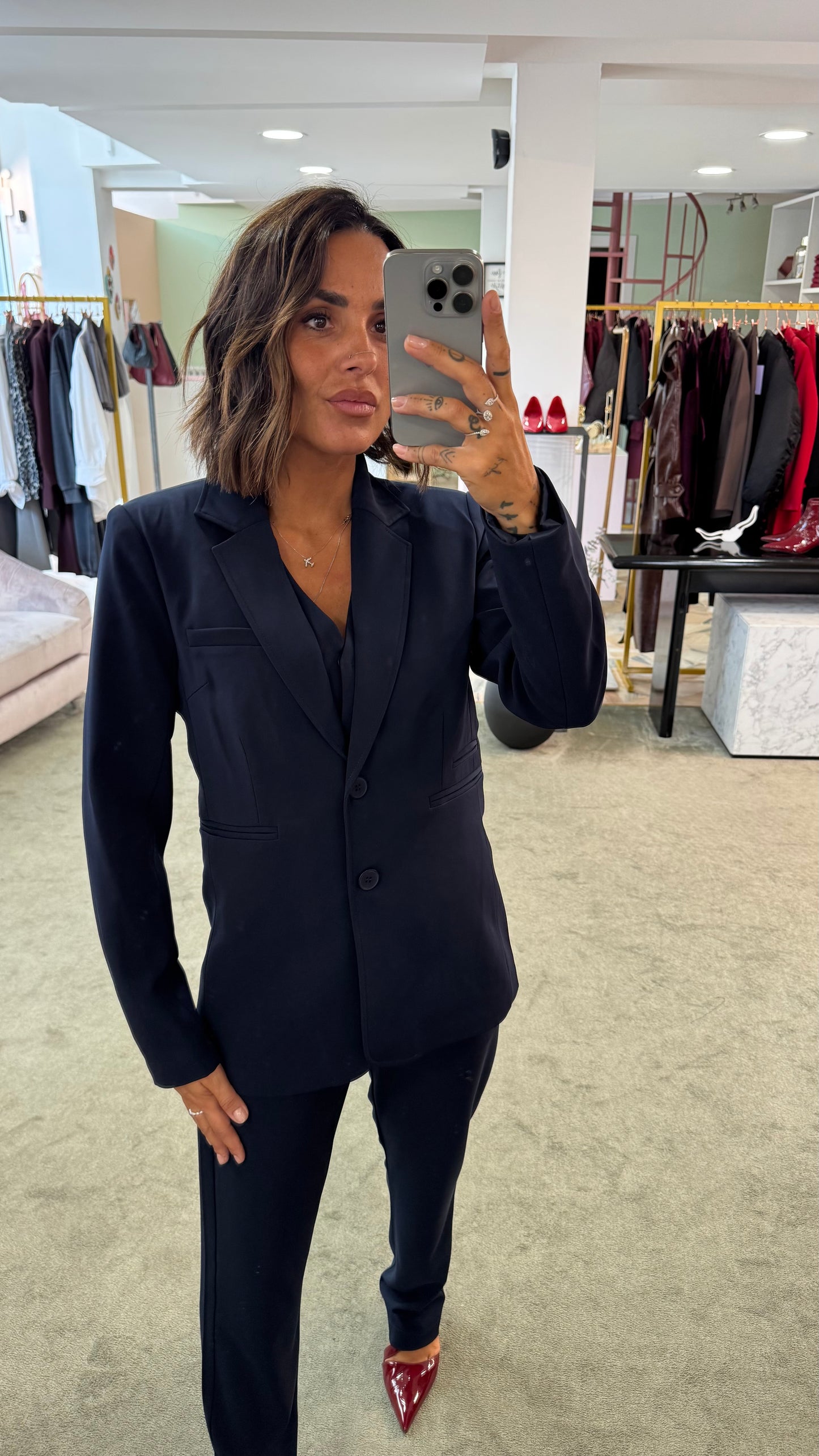 Blazer blu notte slim ay