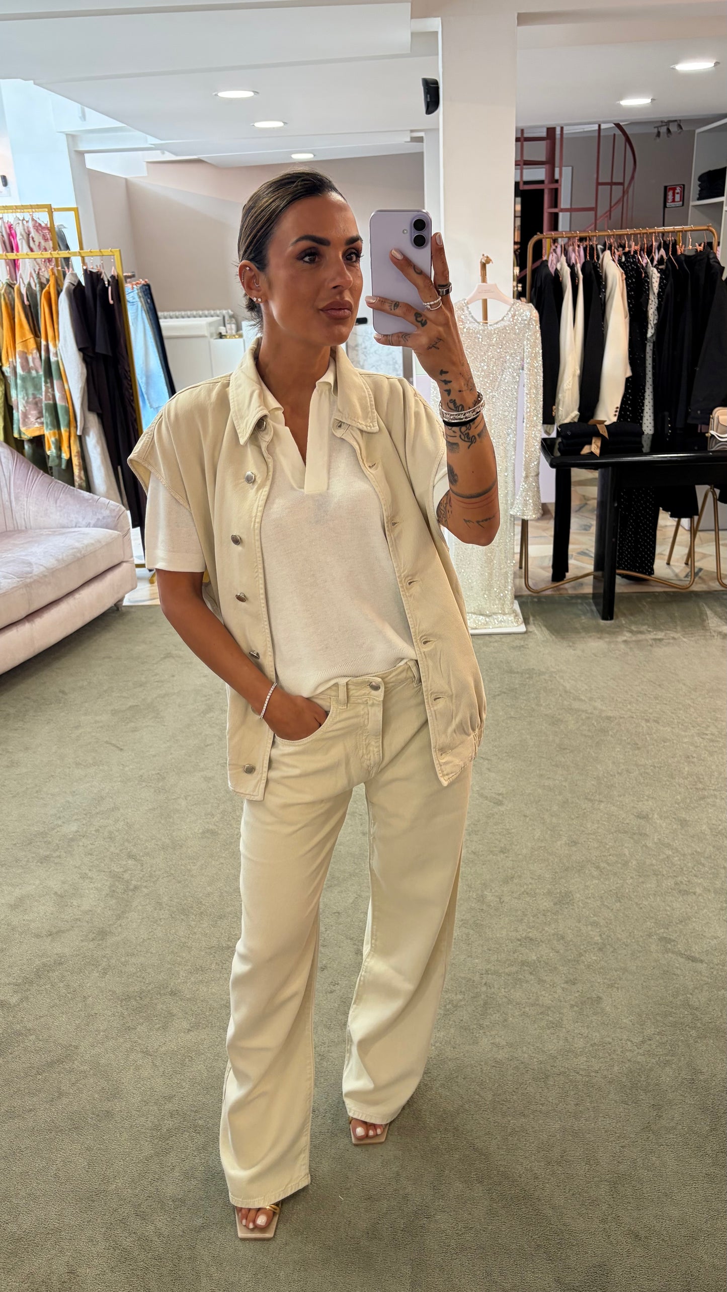 Jeans bea beige Icon