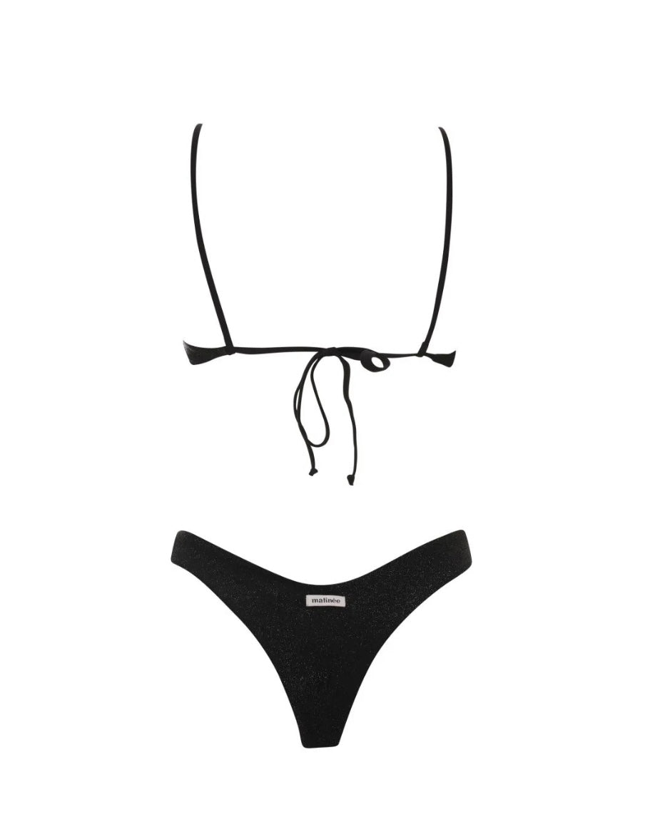 Bikini fascia nero lurex Matinée