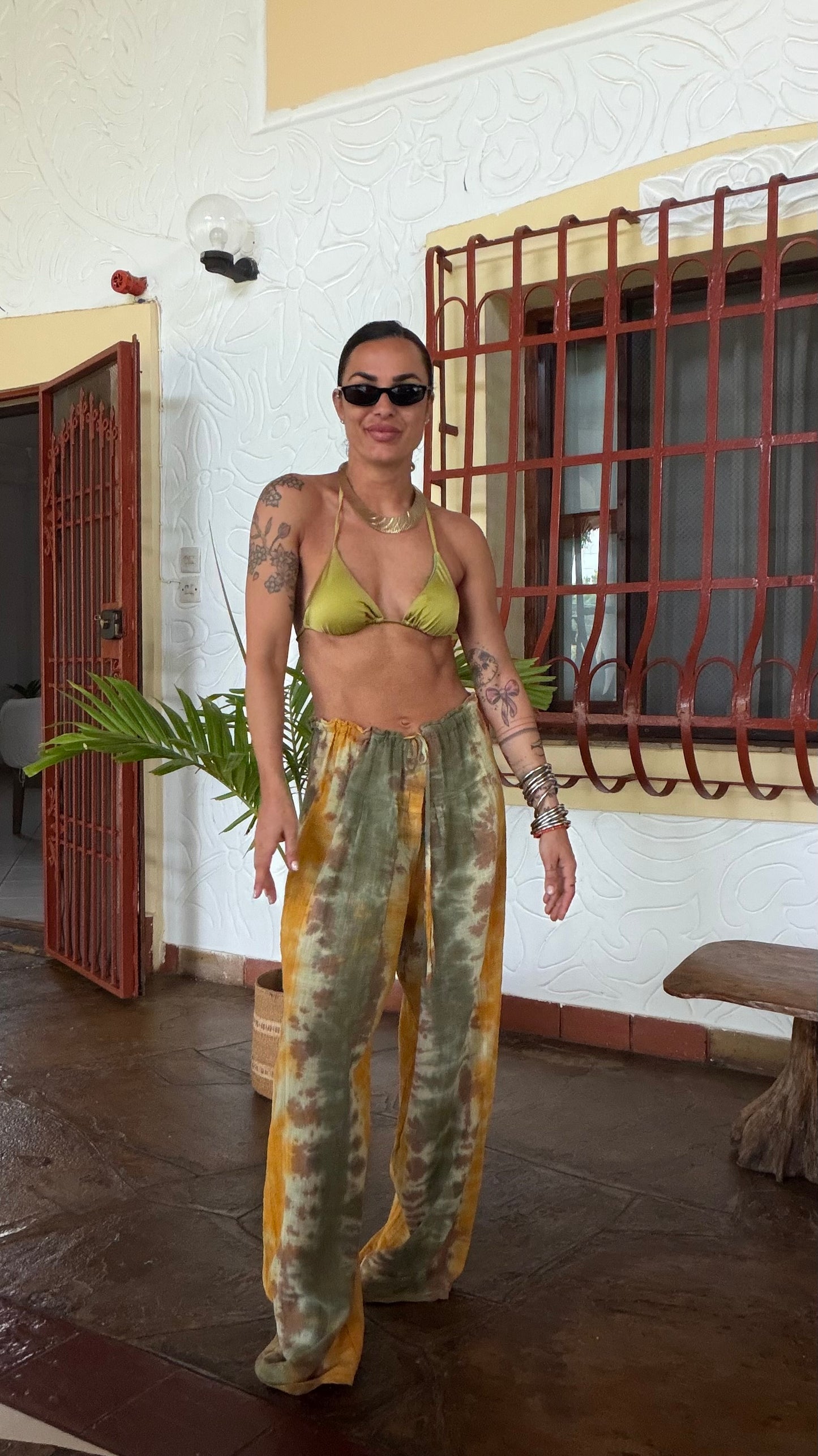 Bikini triangolo verde Matinée