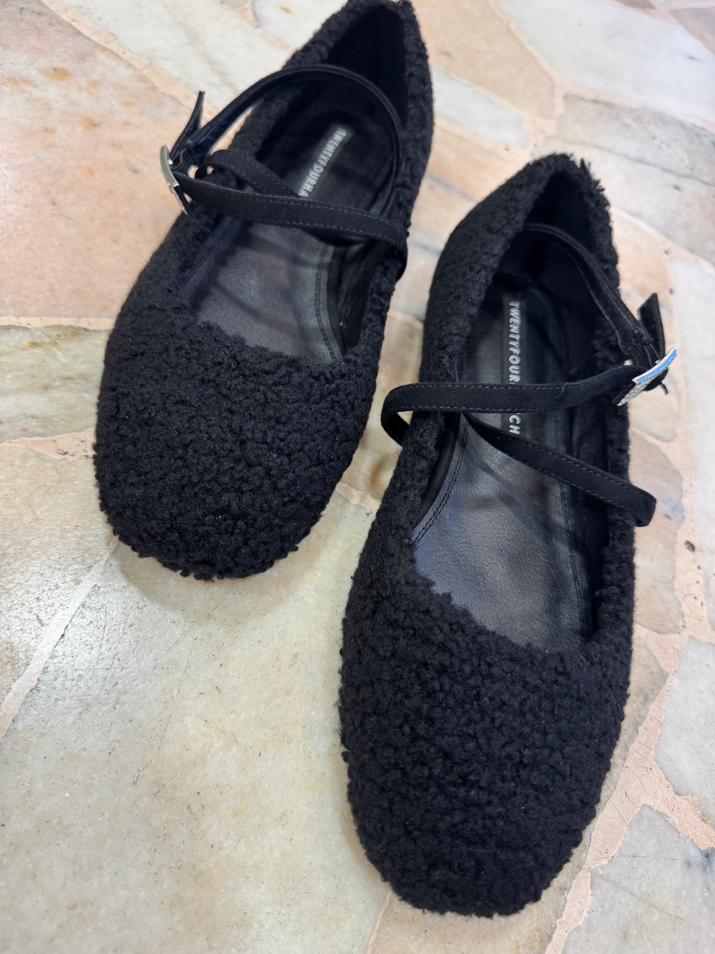 Ballerina teddy nera con cinturini tw