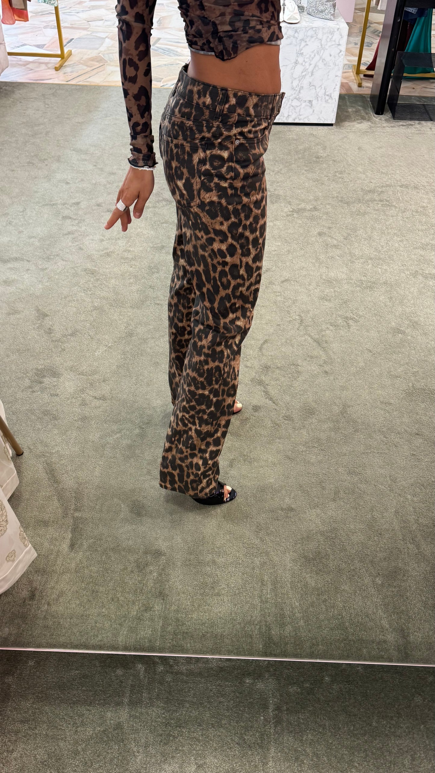 Jeans leopard slim jx