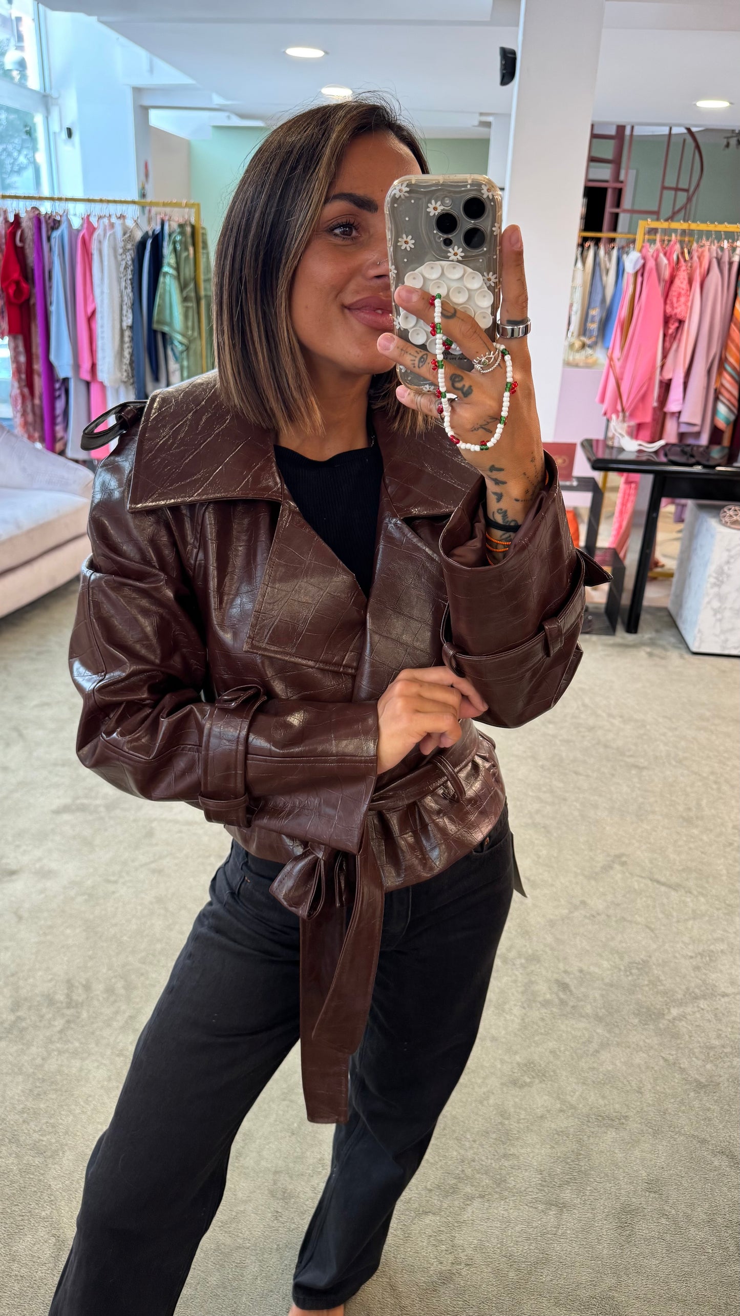 Trench crop marrone crocco Actualee
