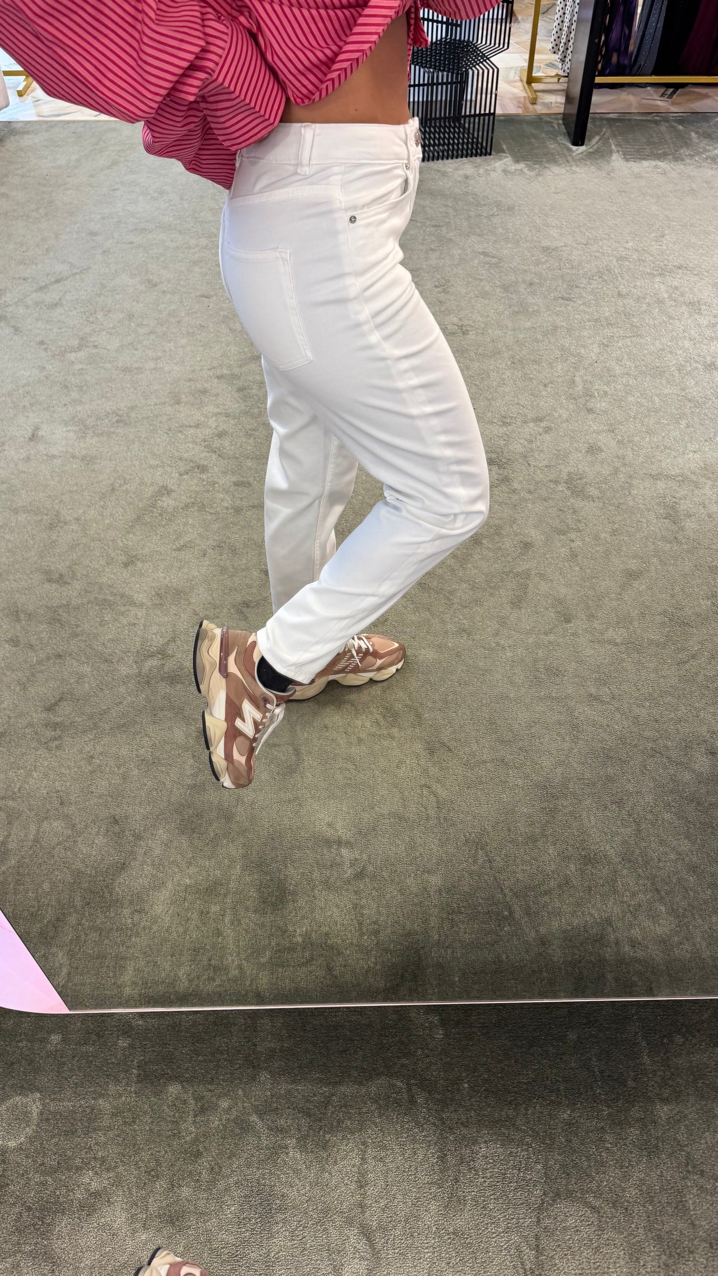 Jeans straight bianco fr