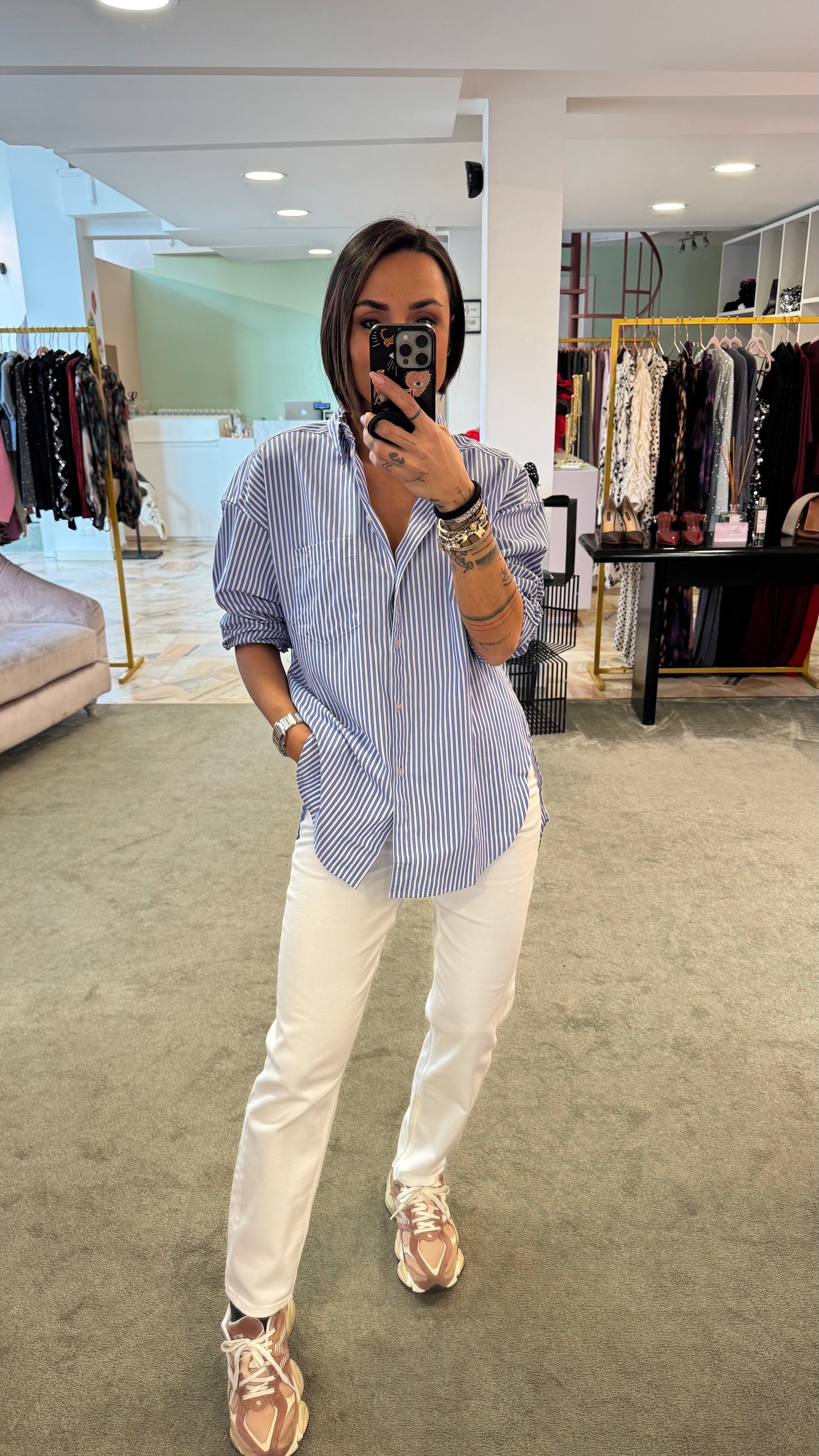 Jeans straight bianco fr