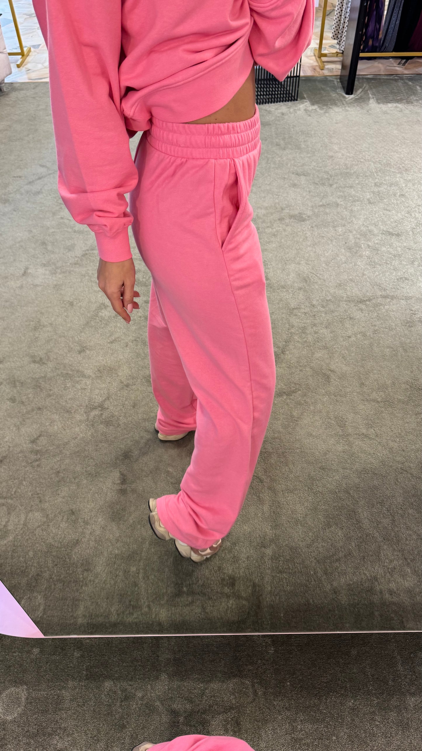 Joggers rosa big babol wide leg jx