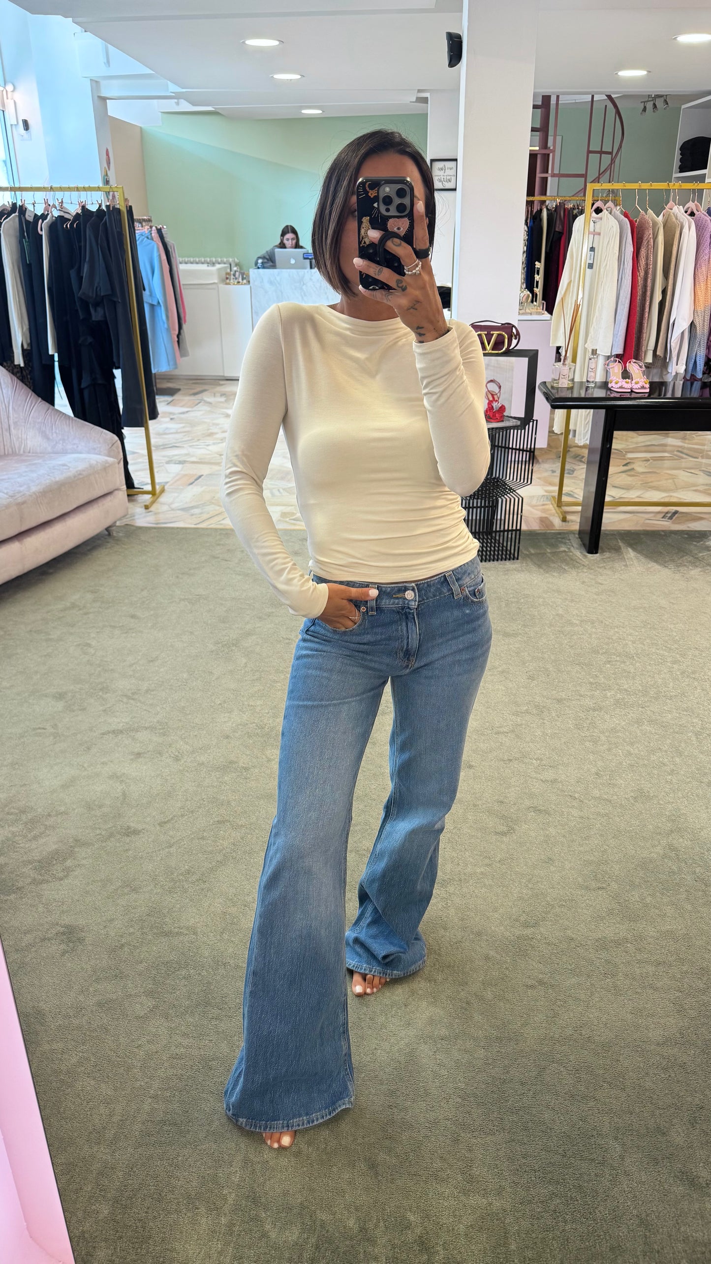Jeans rome flare denim medio jx