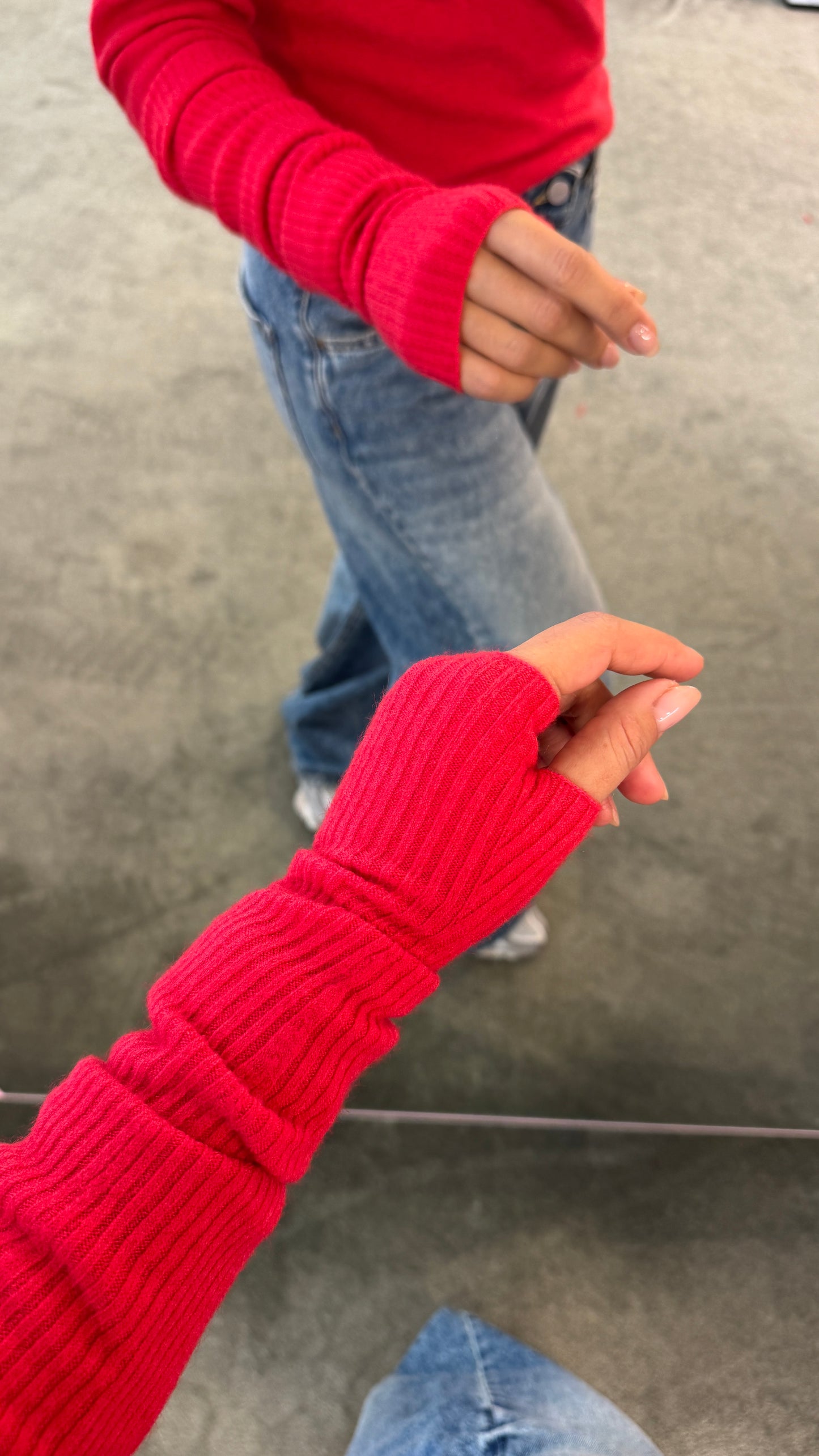 Manicotti a costine rosso