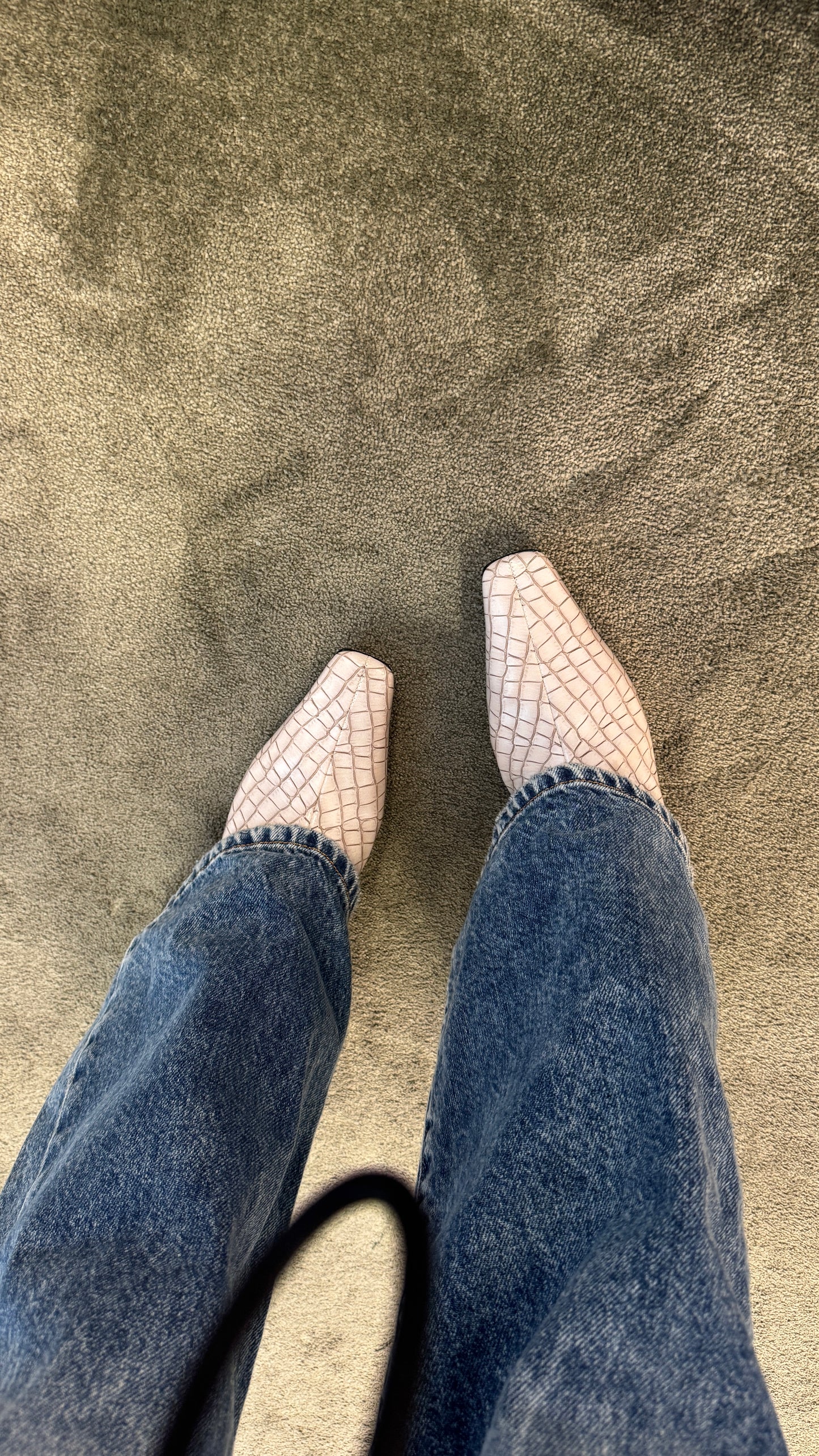 Stivaletto crocco panna