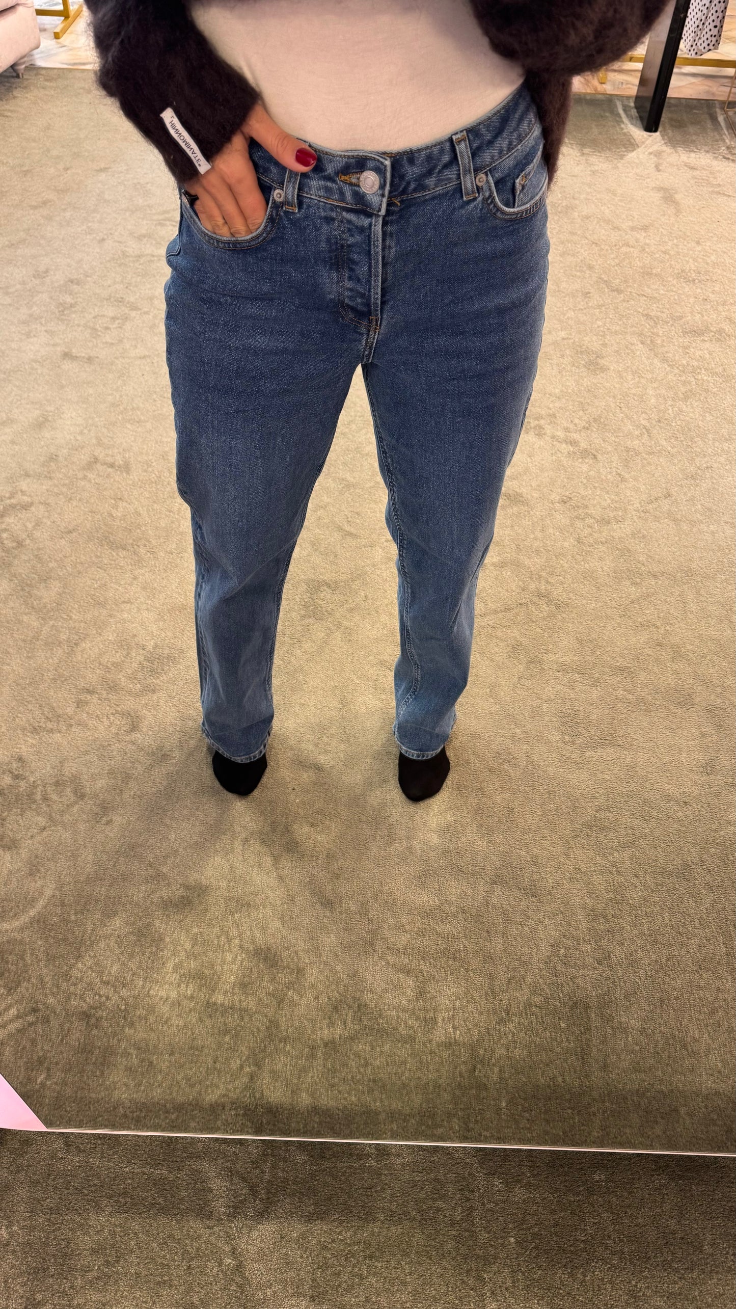 Jeans loose denim medio