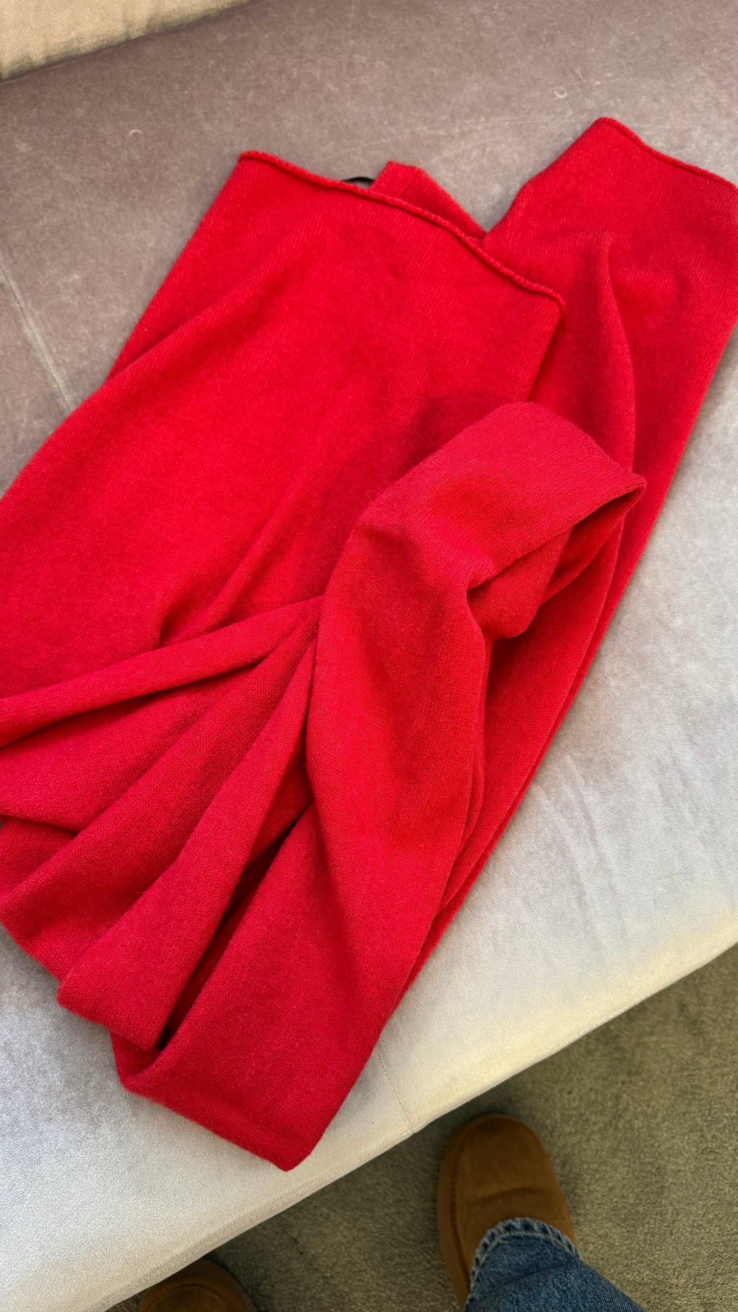 Sciarpa rossa in viscosa