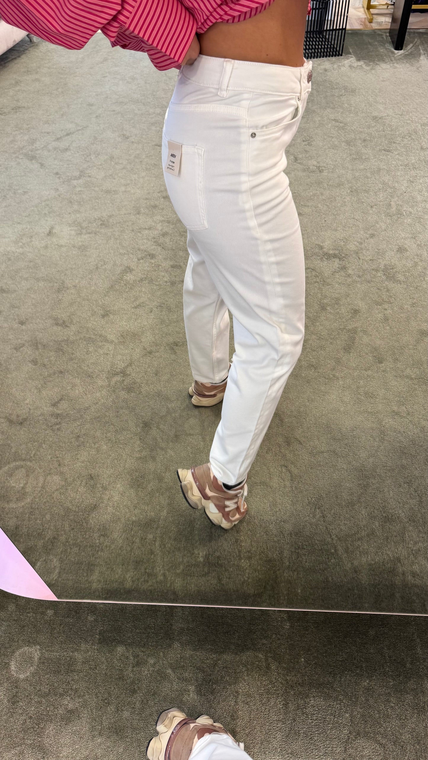 Jeans straight bianco fr