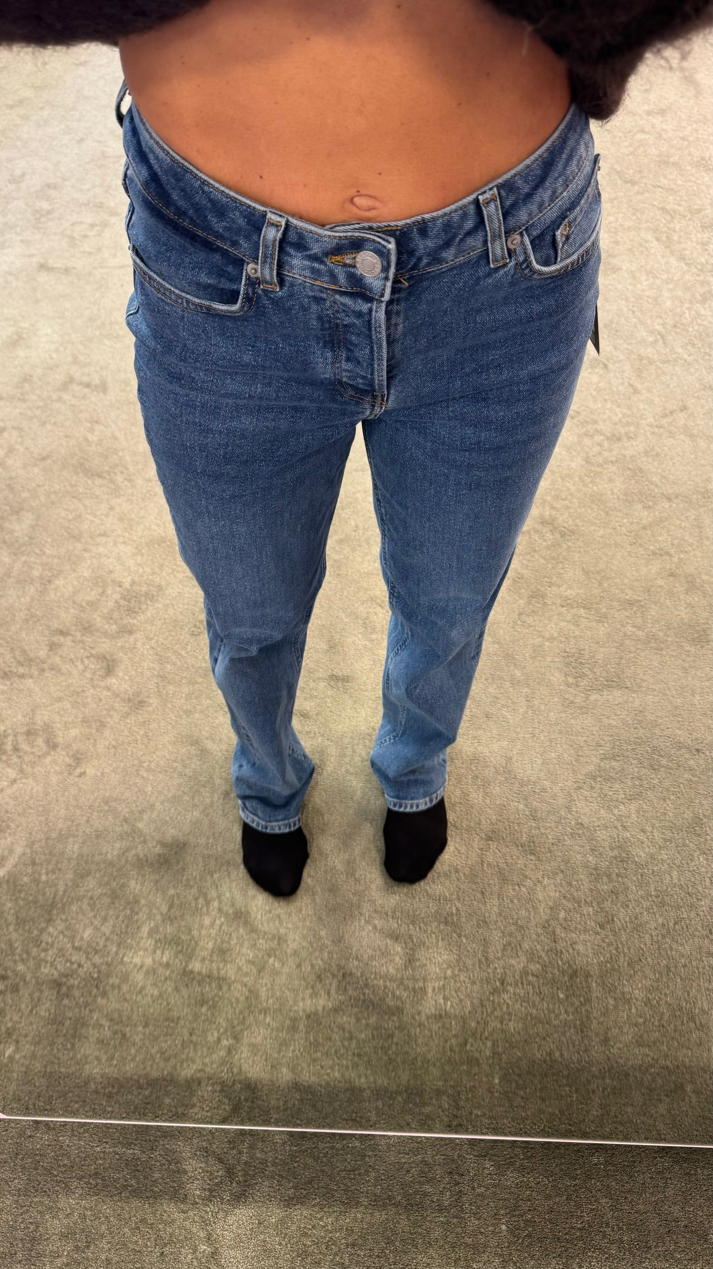 Jeans loose denim medio