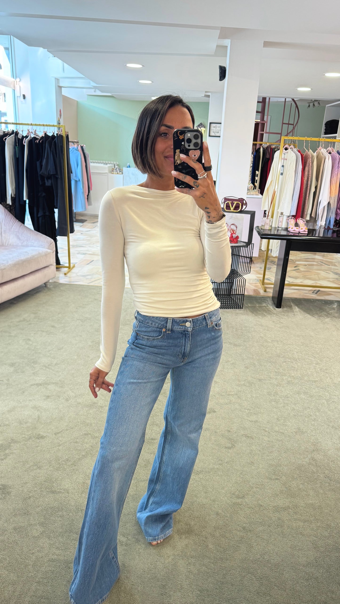 Jeans rome flare denim medio jx