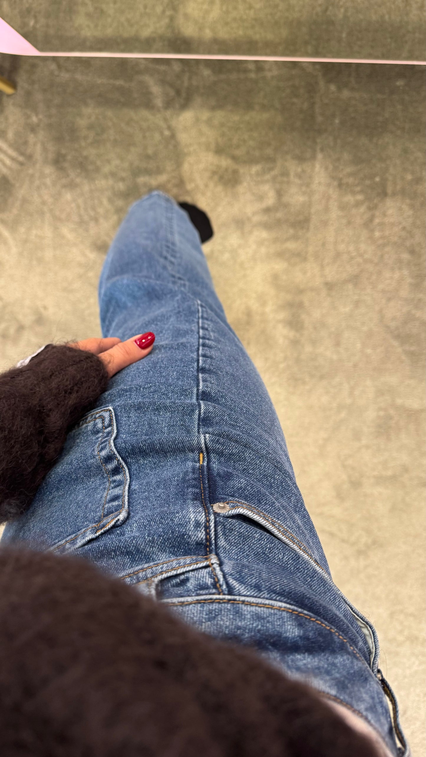 Jeans loose denim medio