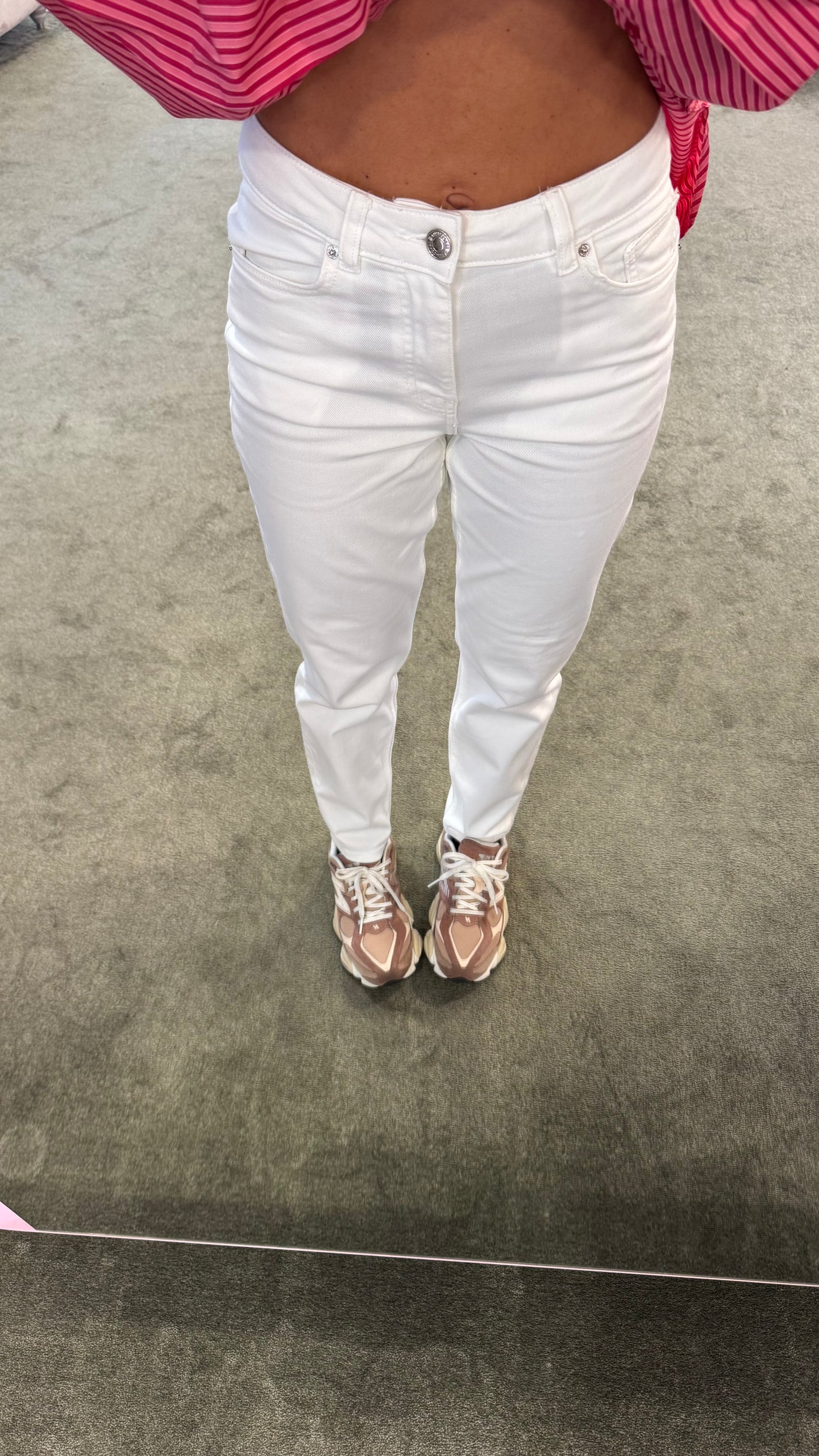 Jeans straight bianco fr