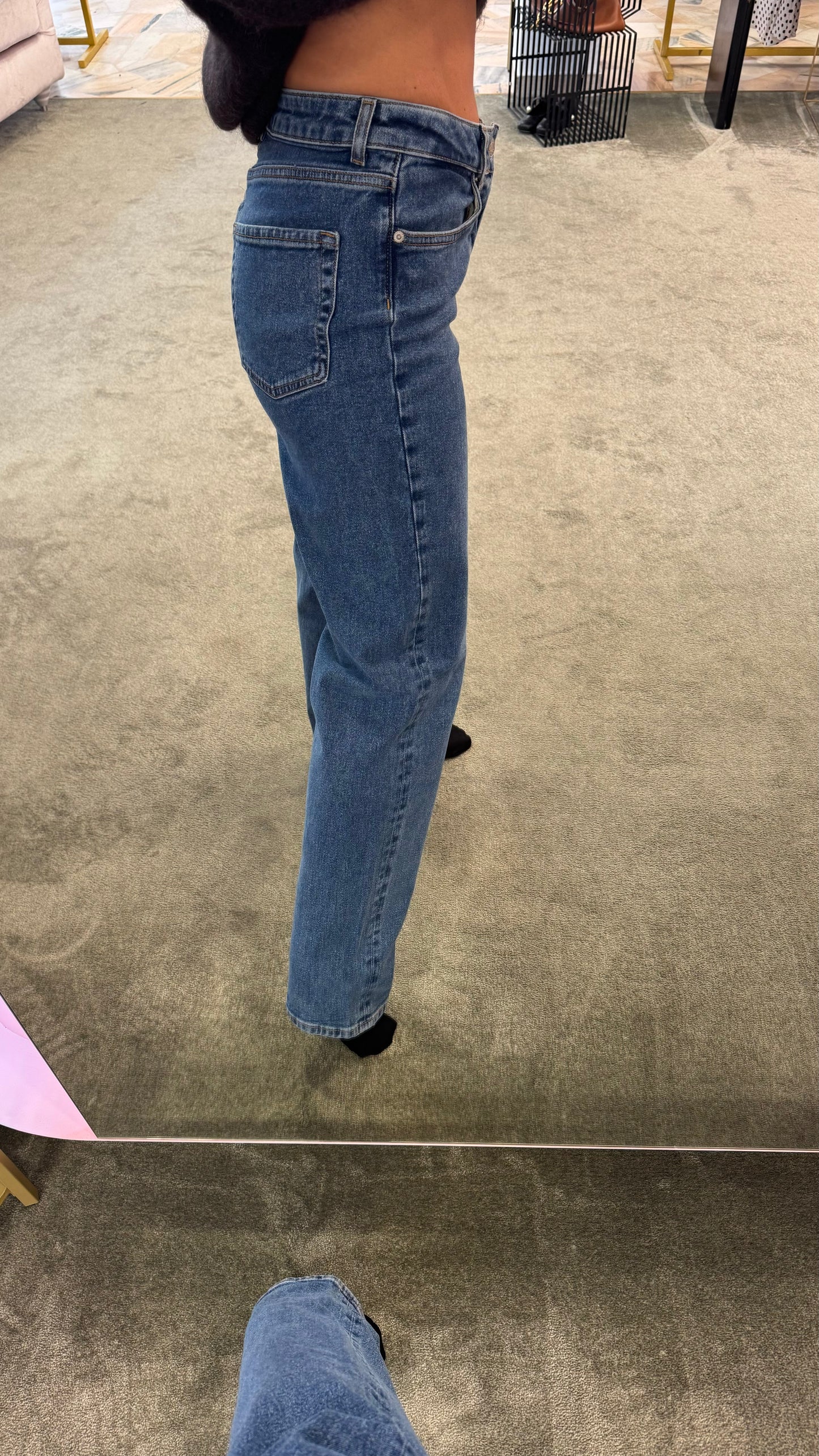 Jeans loose denim medio