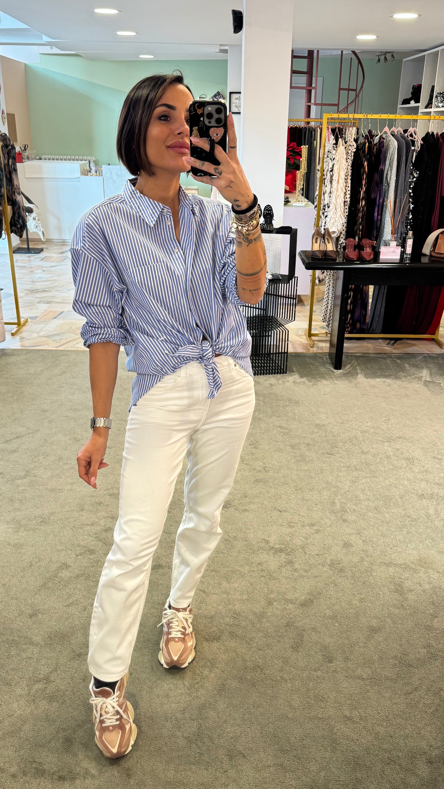 Jeans straight bianco fr