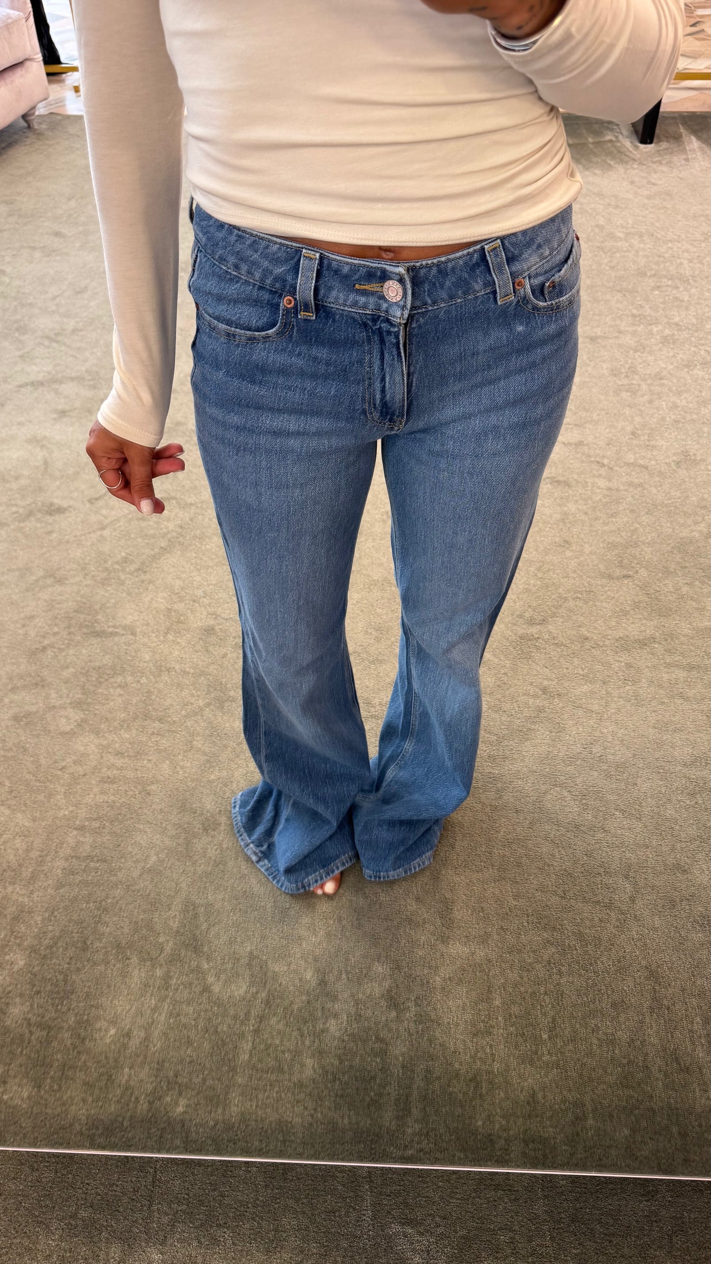 Jeans rome flare denim medio jx