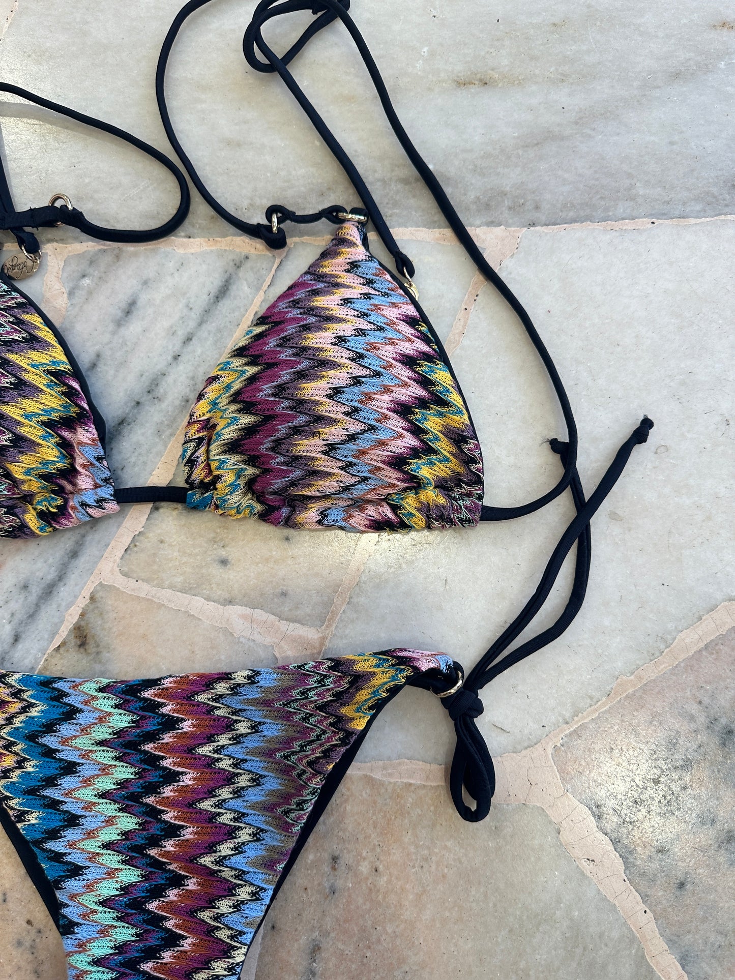 Bikini triangolo multicolor