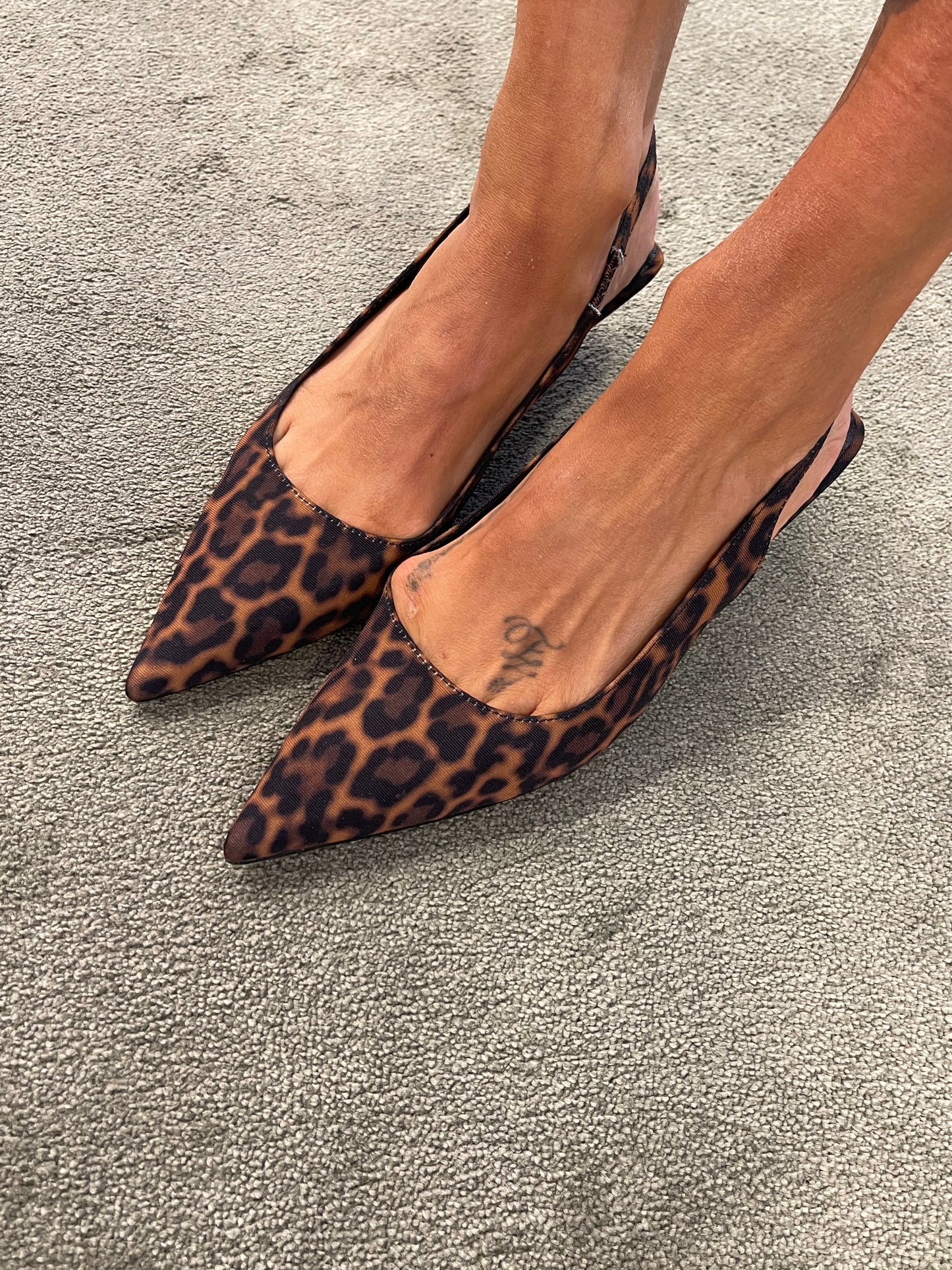 Slingback leopardate