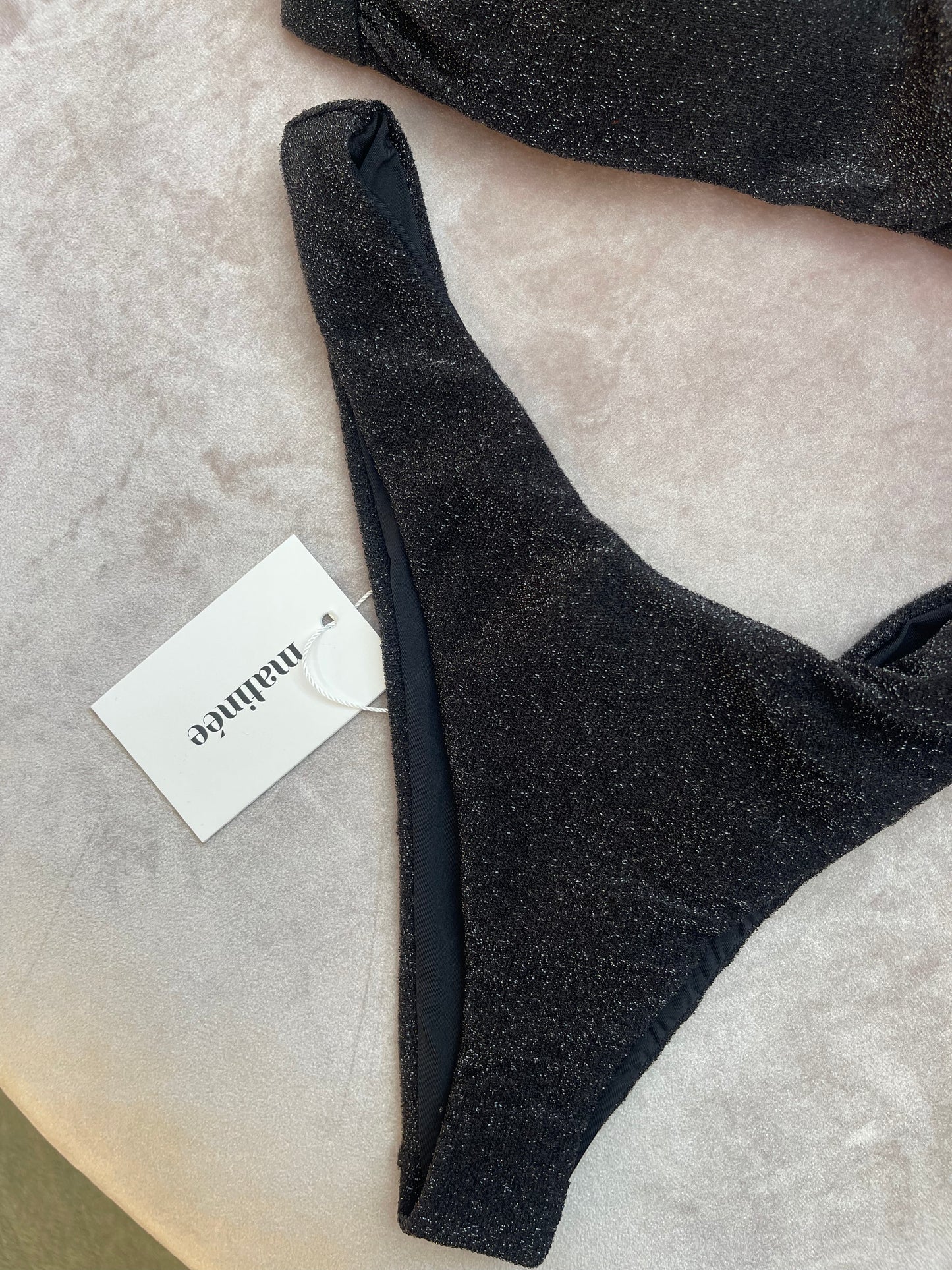 Bikini fascia nero lurex Matinée