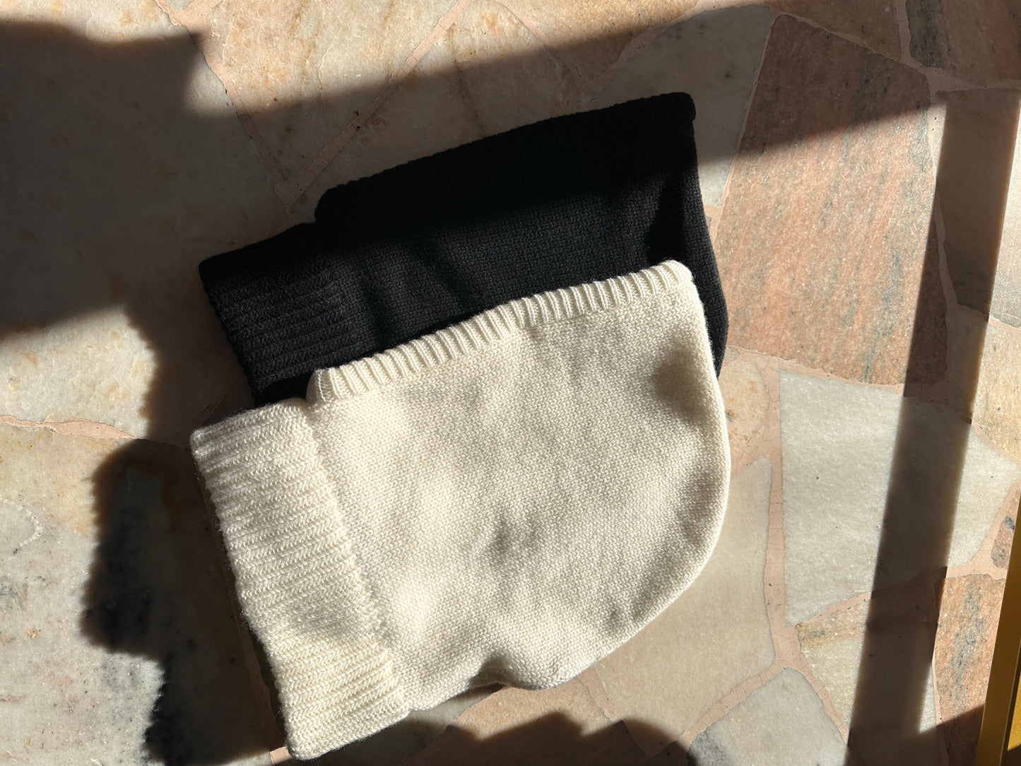 Balaclava in lana panna