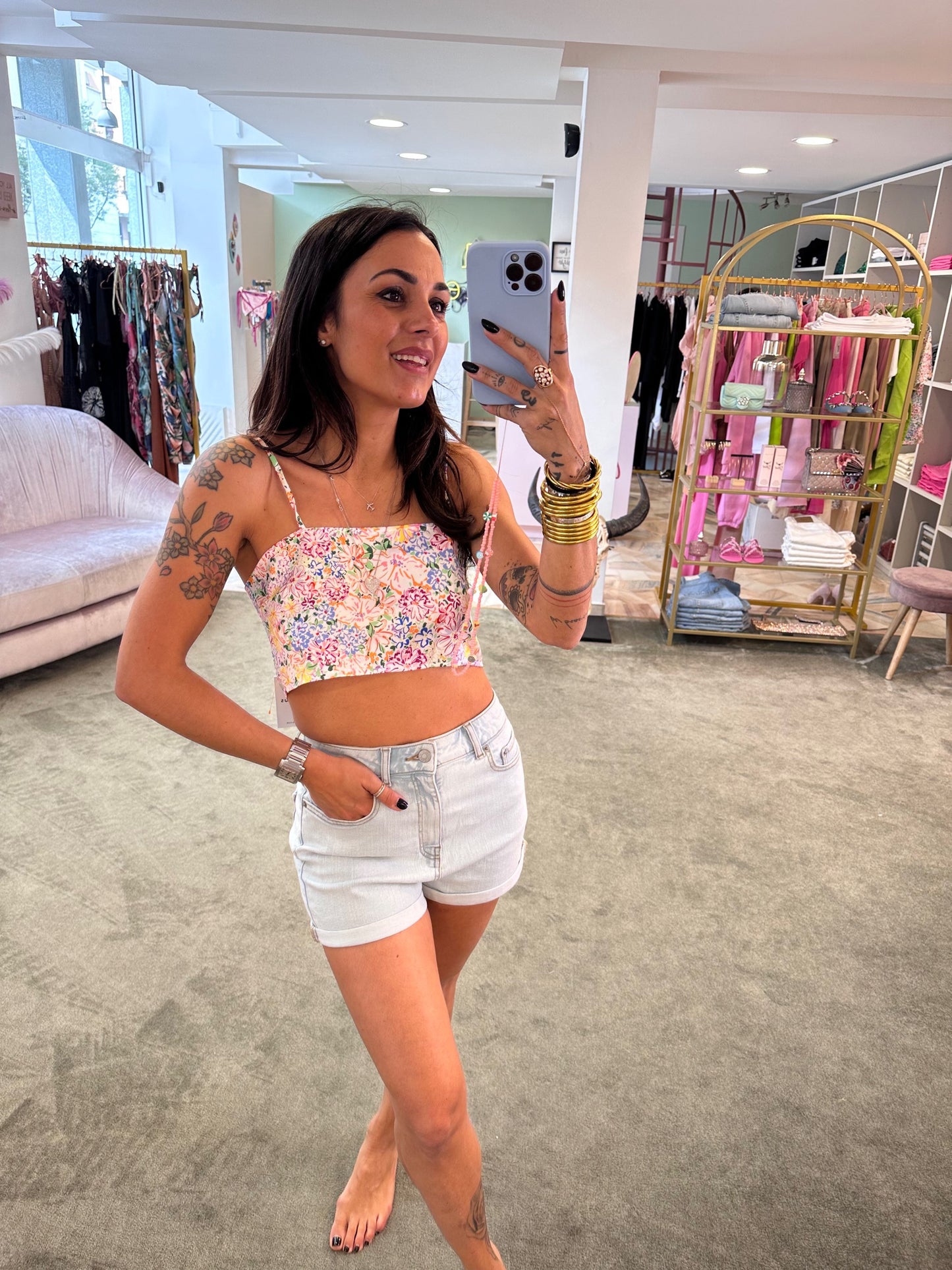Top fiorellini multicolor