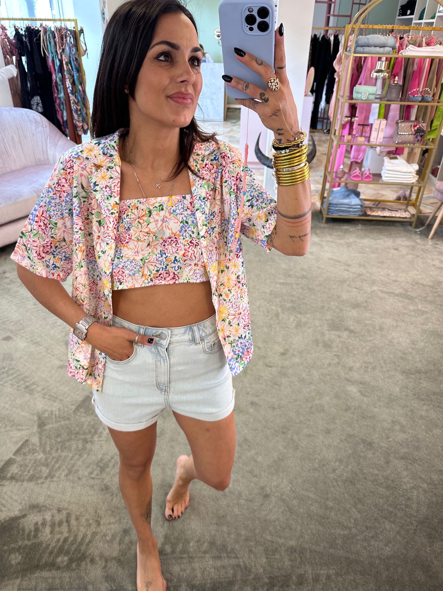 Top fiorellini multicolor
