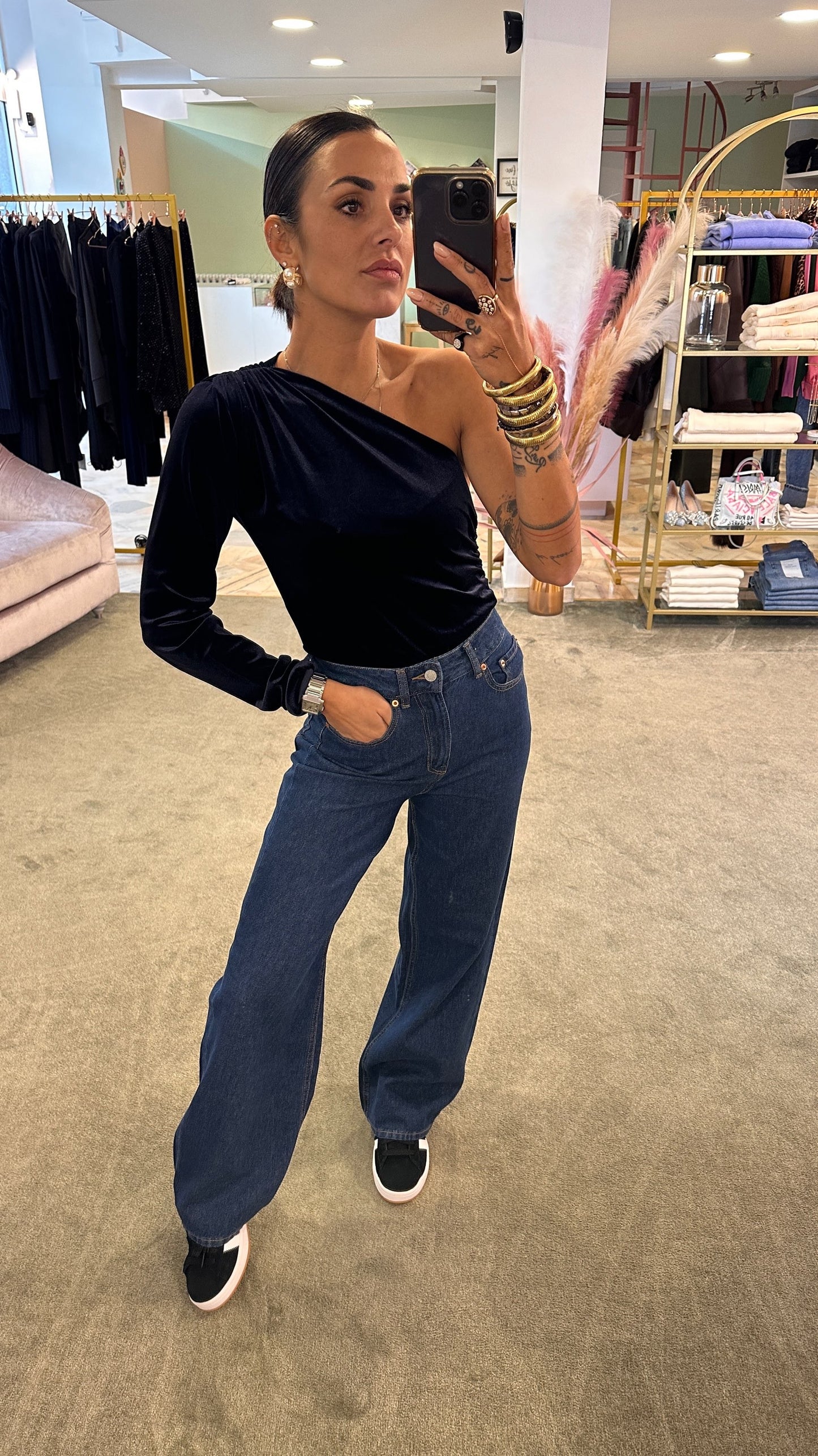 Jeans tokyo wideleg dark denim