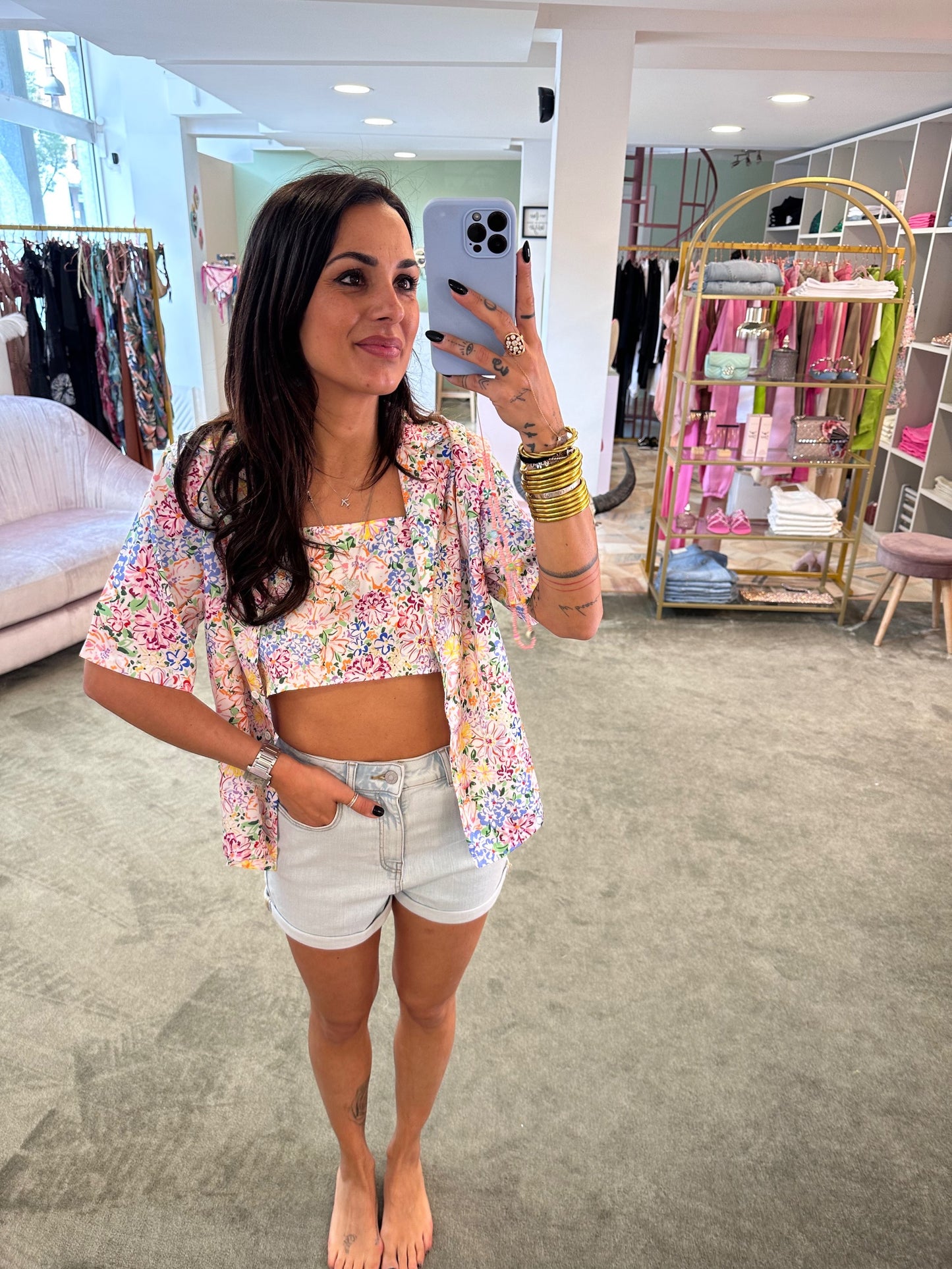Top fiorellini multicolor